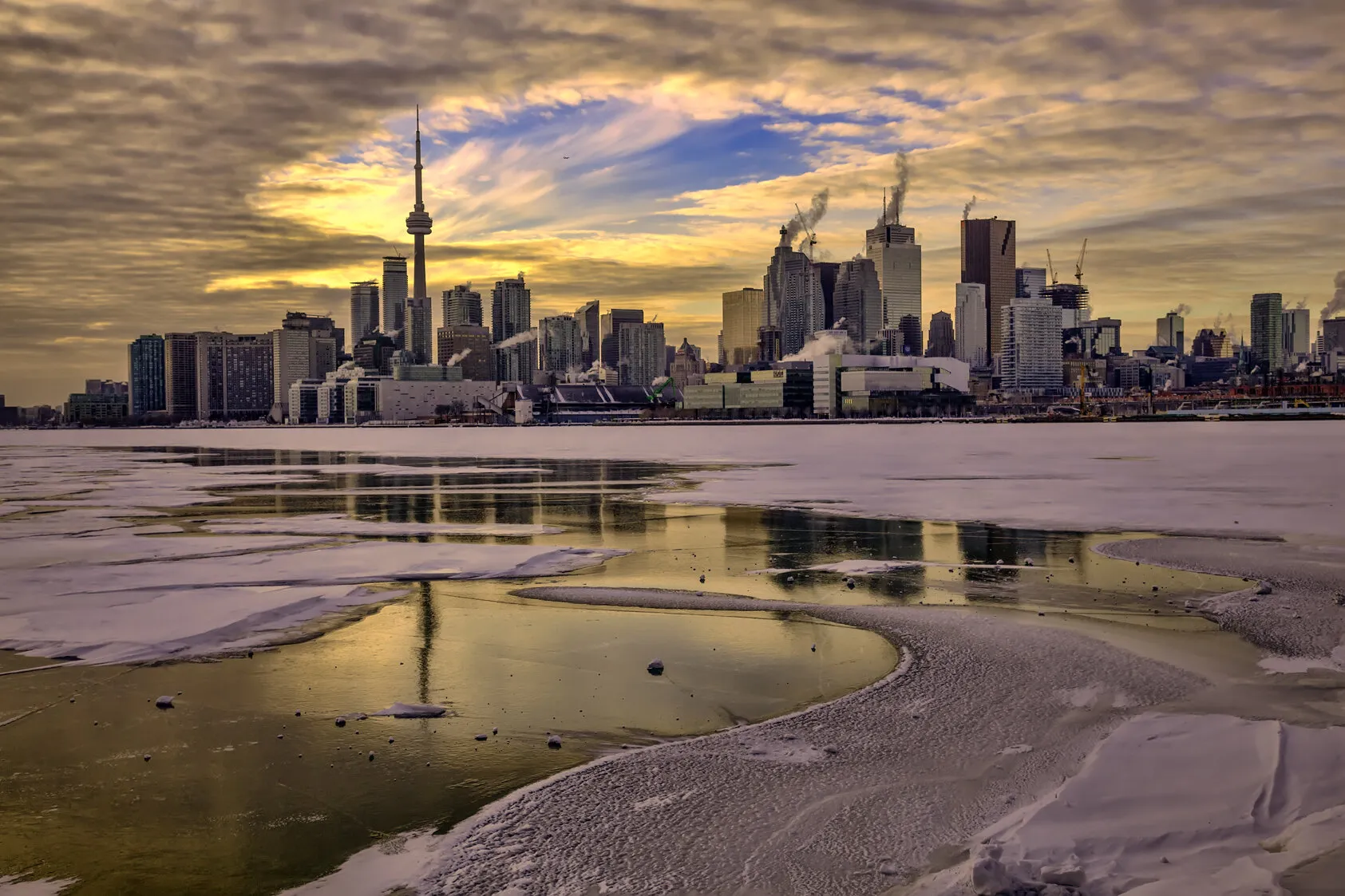 Toronto, Canada; in the Winter
