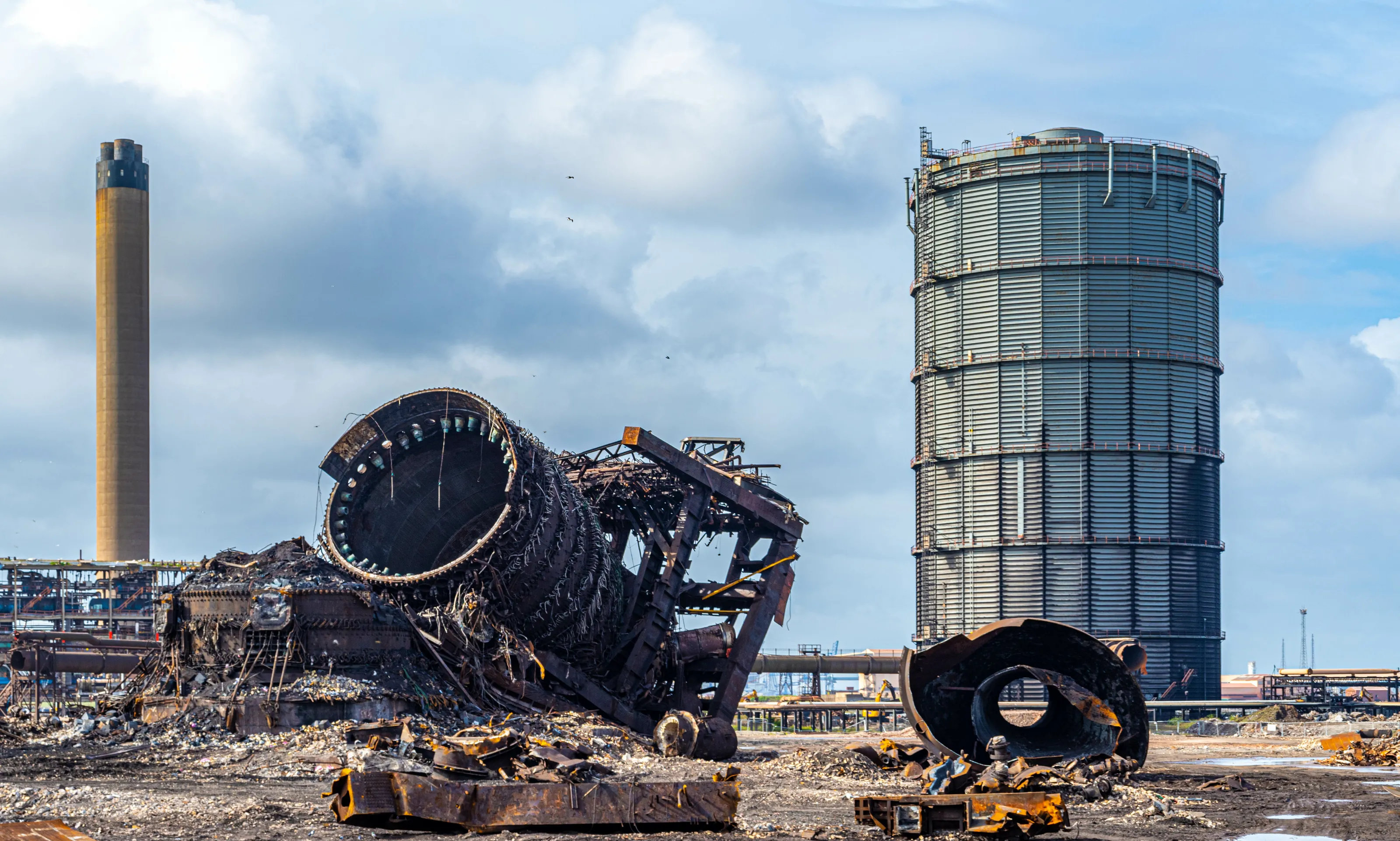 Redcar Steelworks demolition.