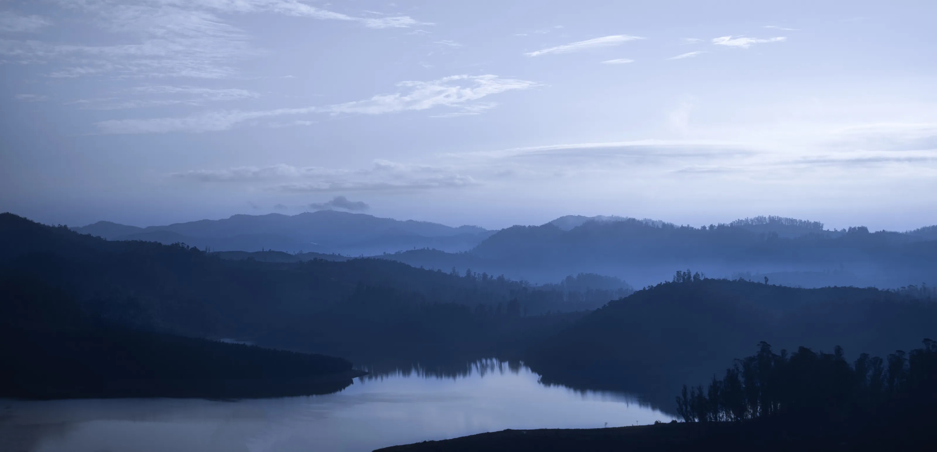 Morning blues at Ooty