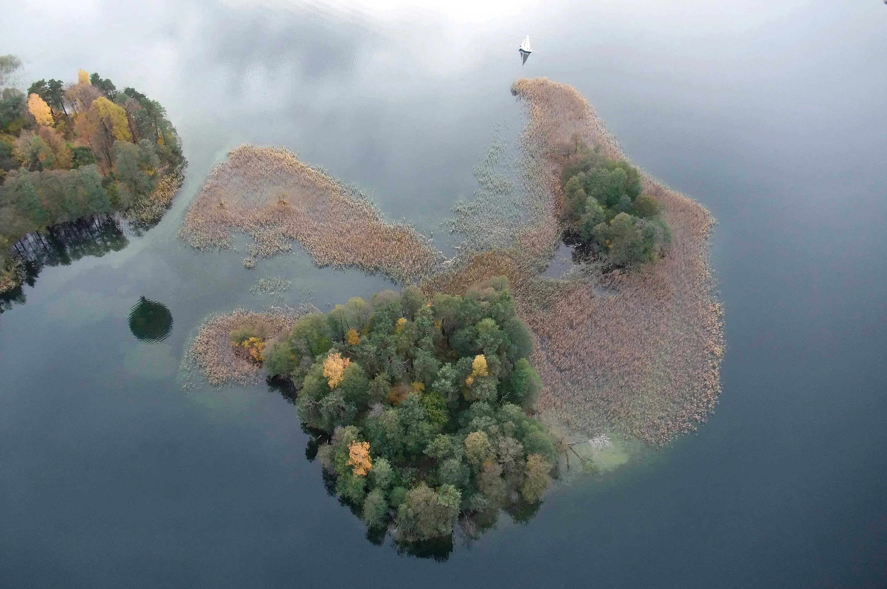 Balloon flight over Trakai, Lithuania