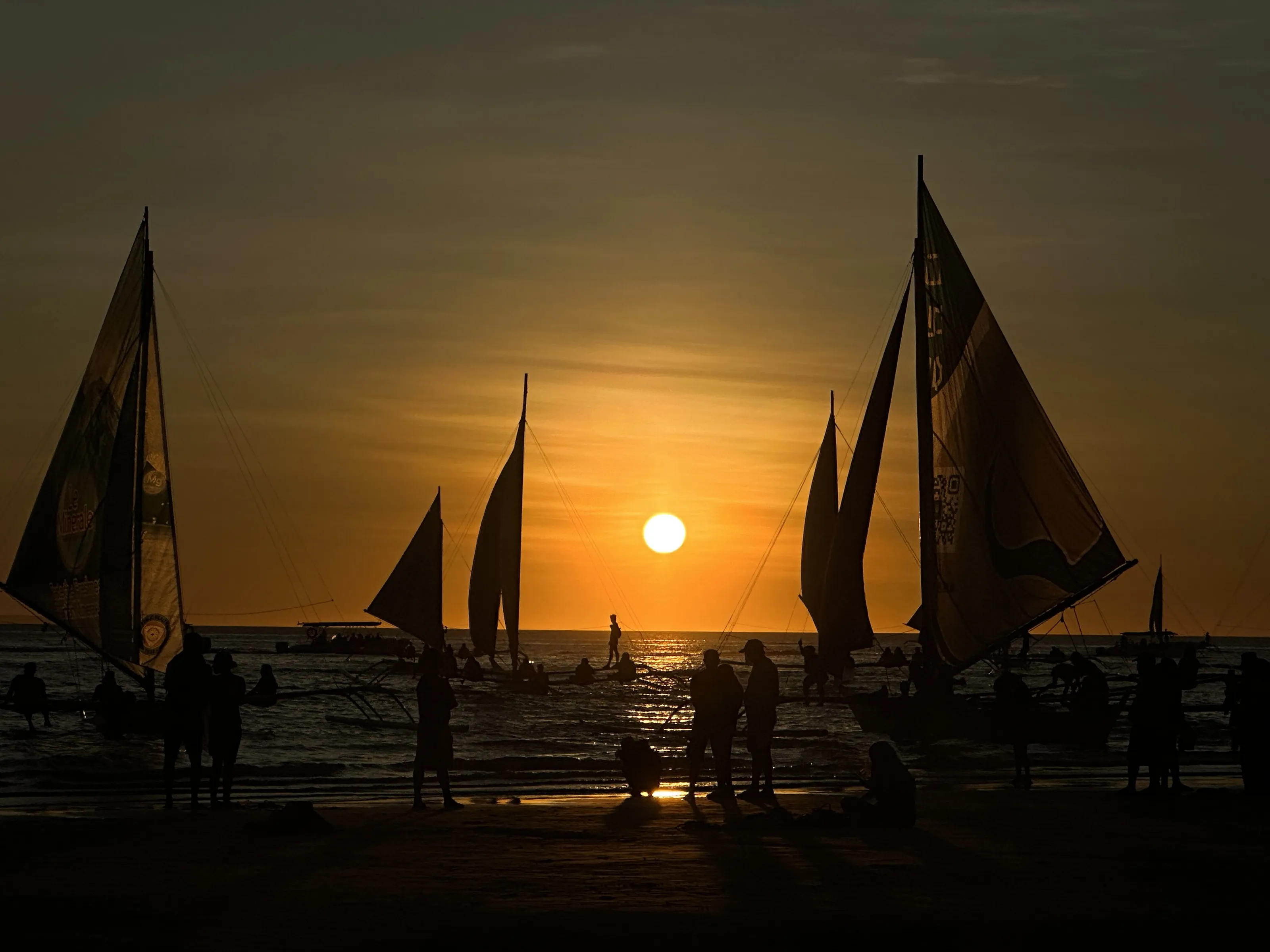 Sunset and silhouette