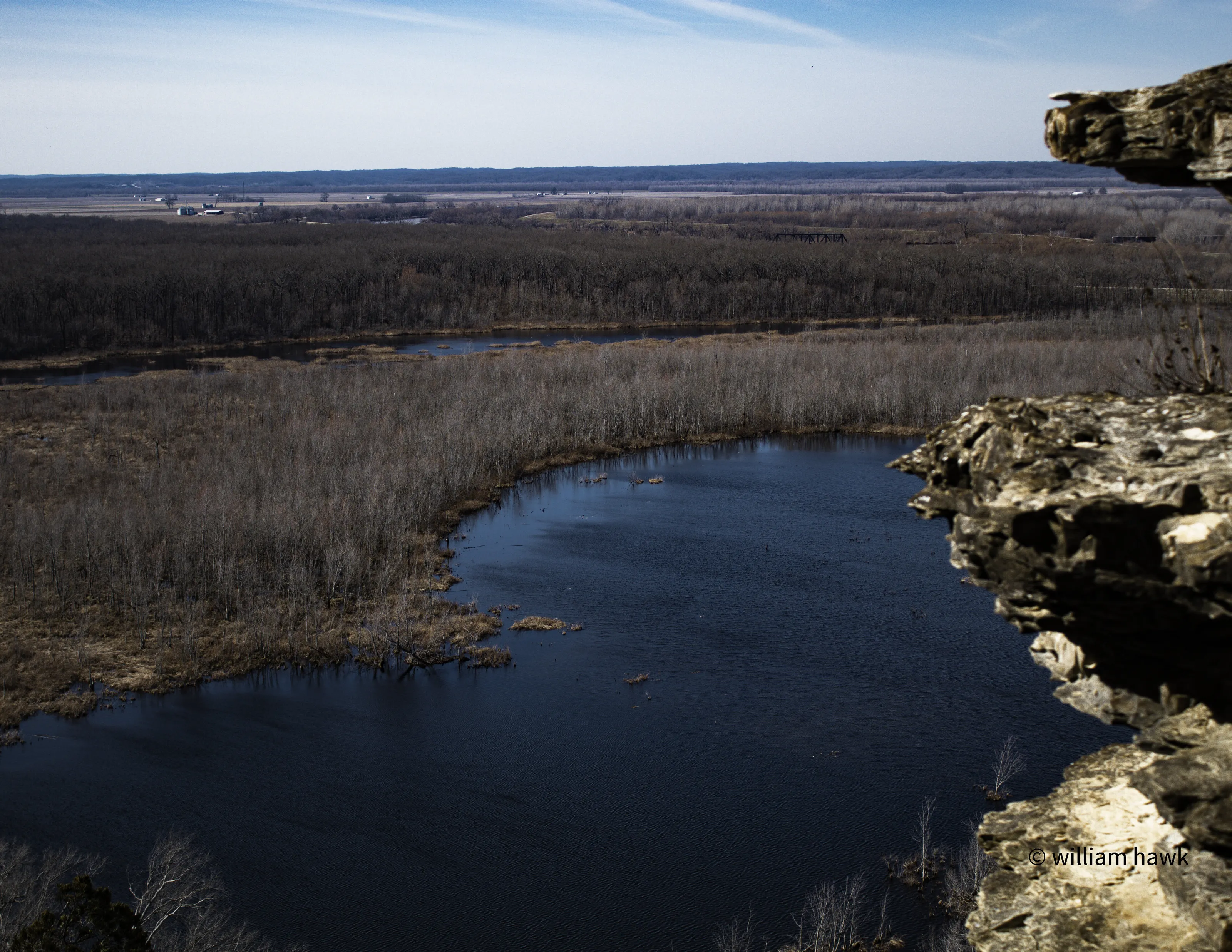 Cliff side with a view.