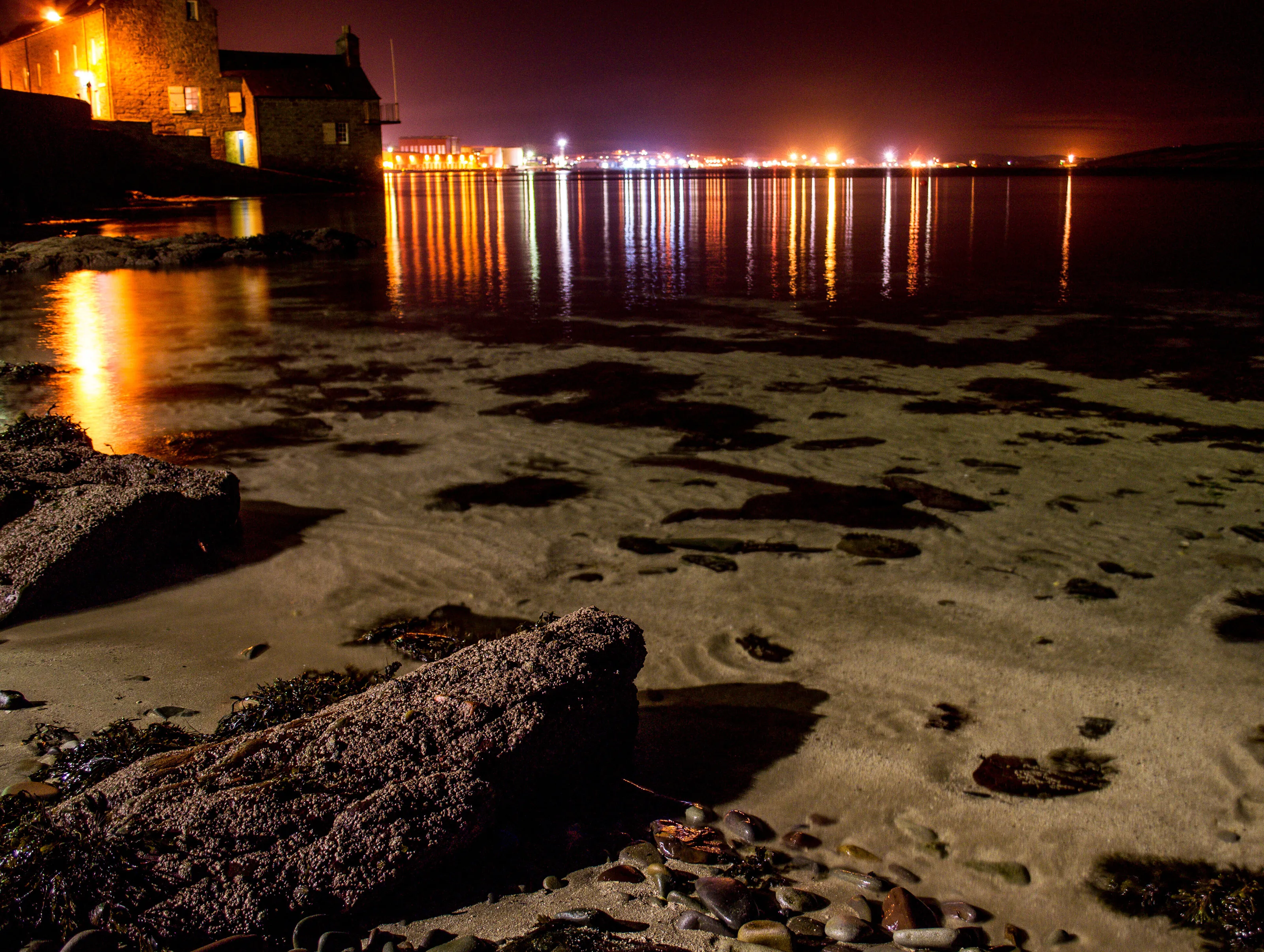 Lerwick Harbour at Night