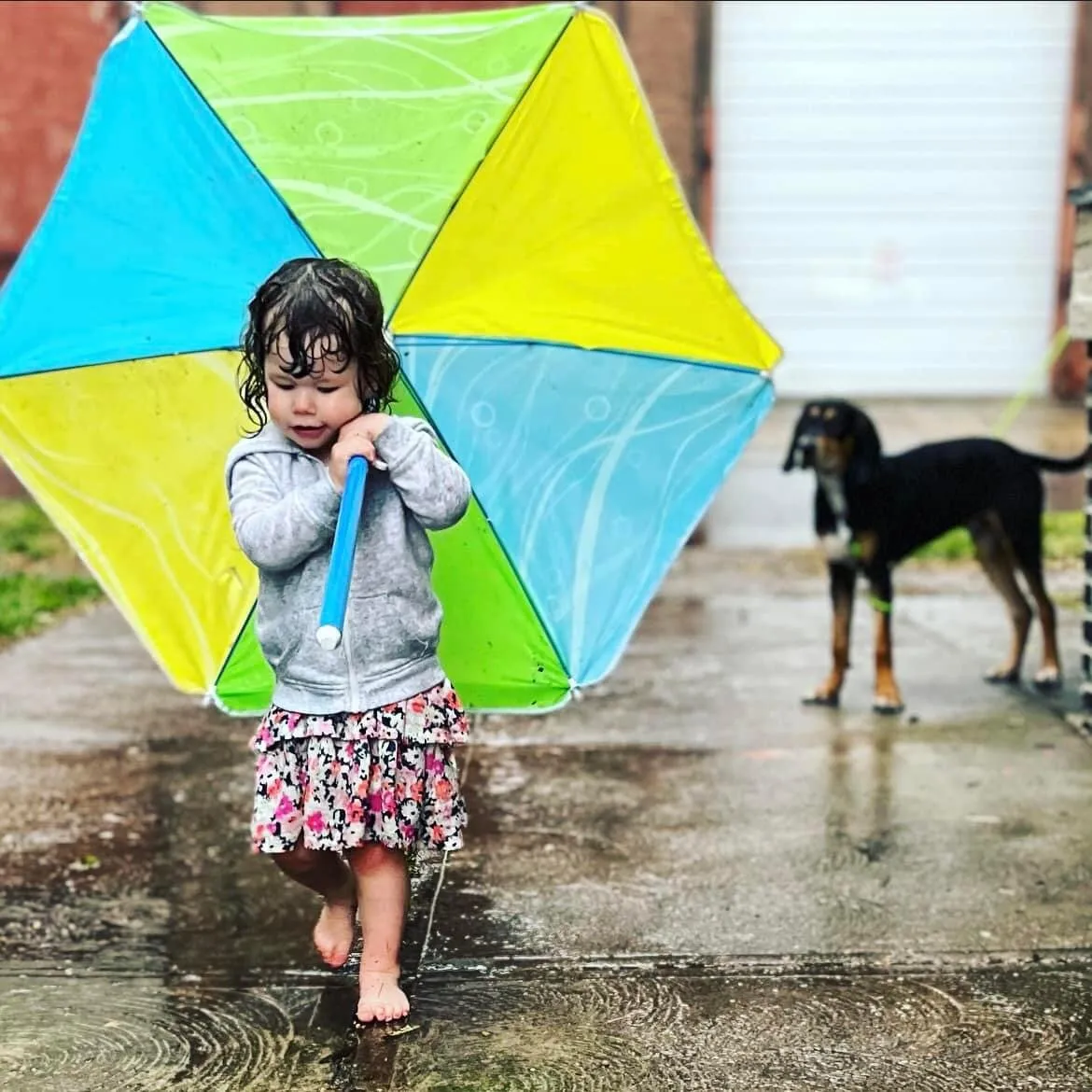 Walking in the rain