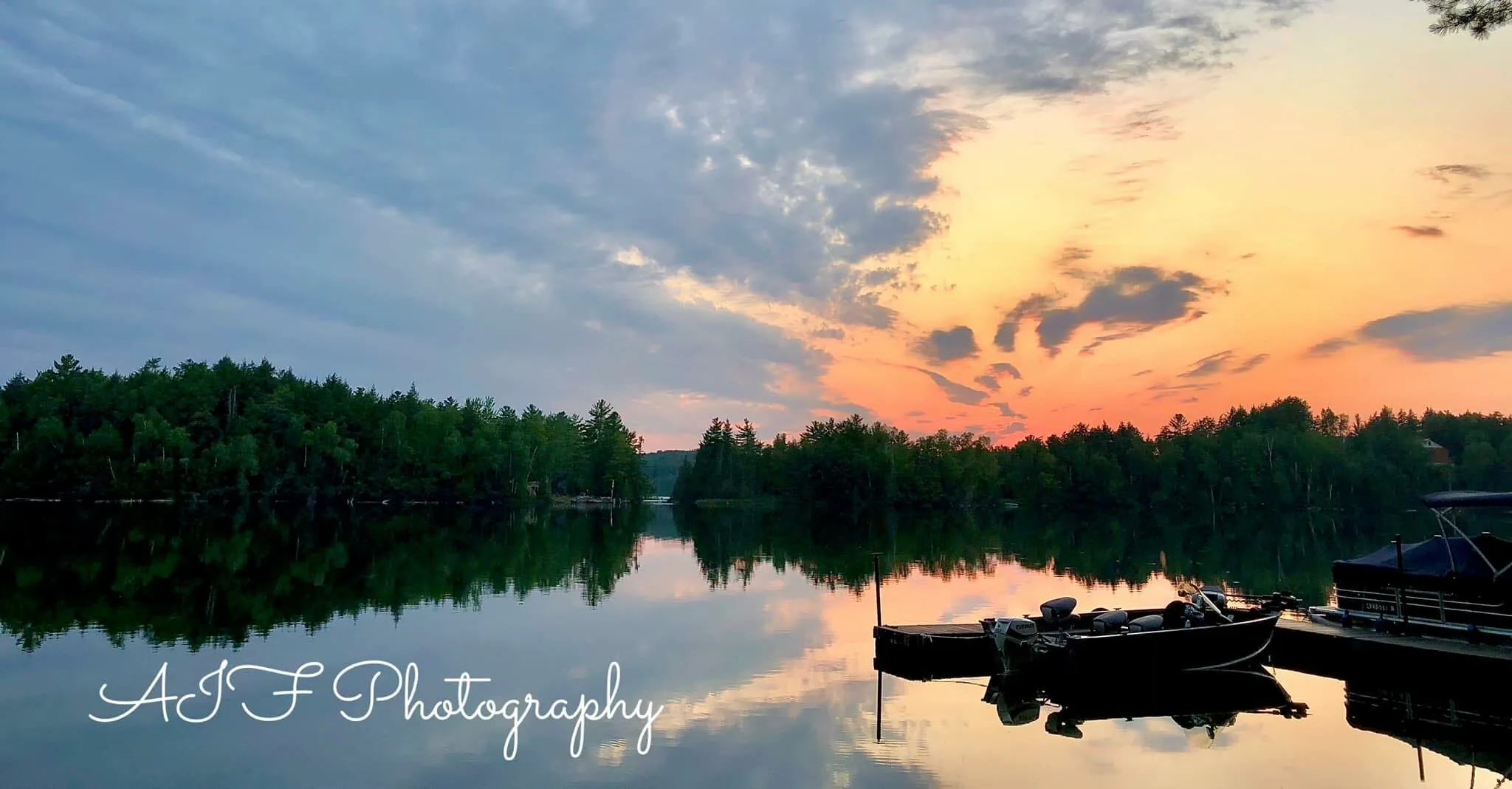 Deep Lake at Sunset