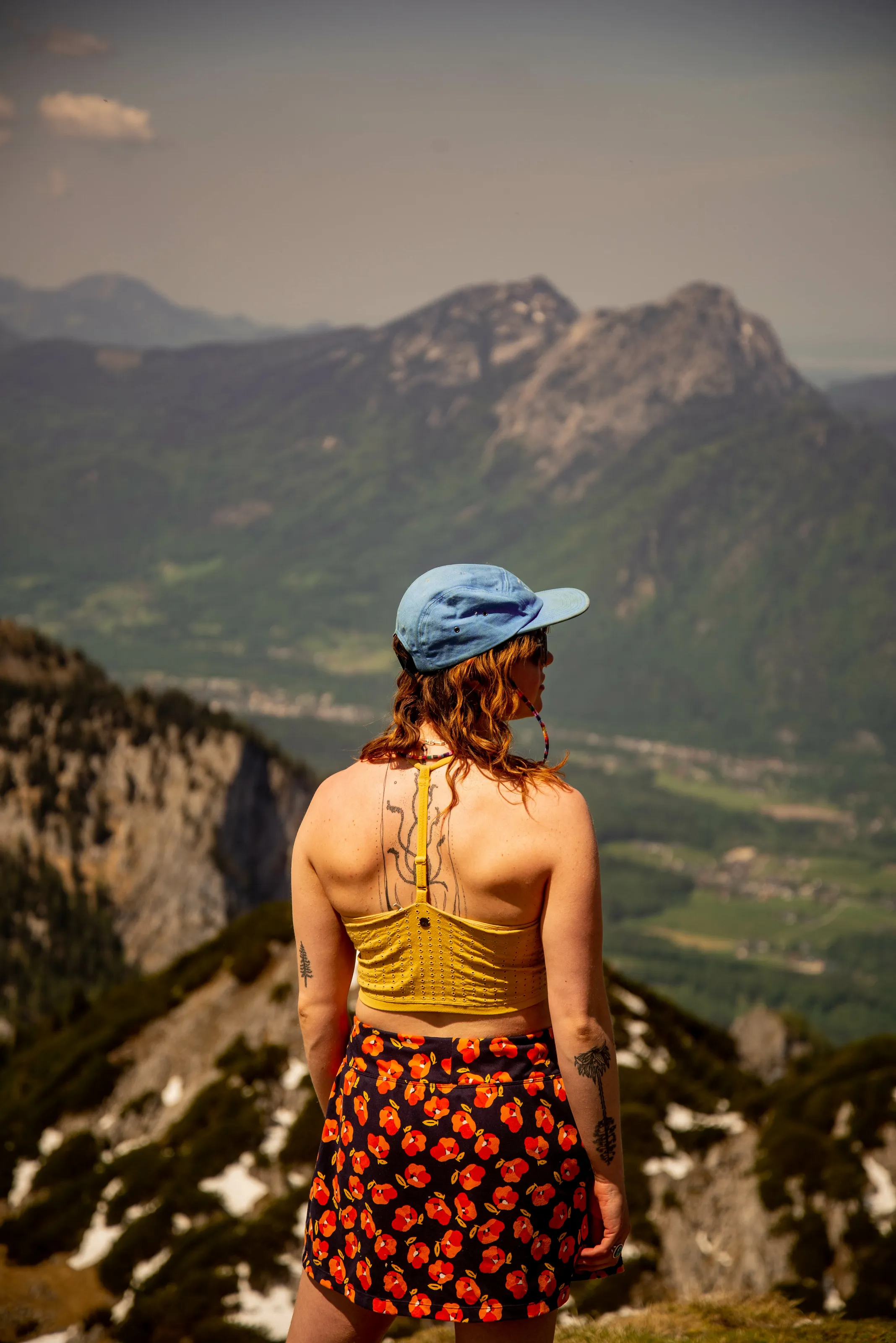 The girl in the mountains