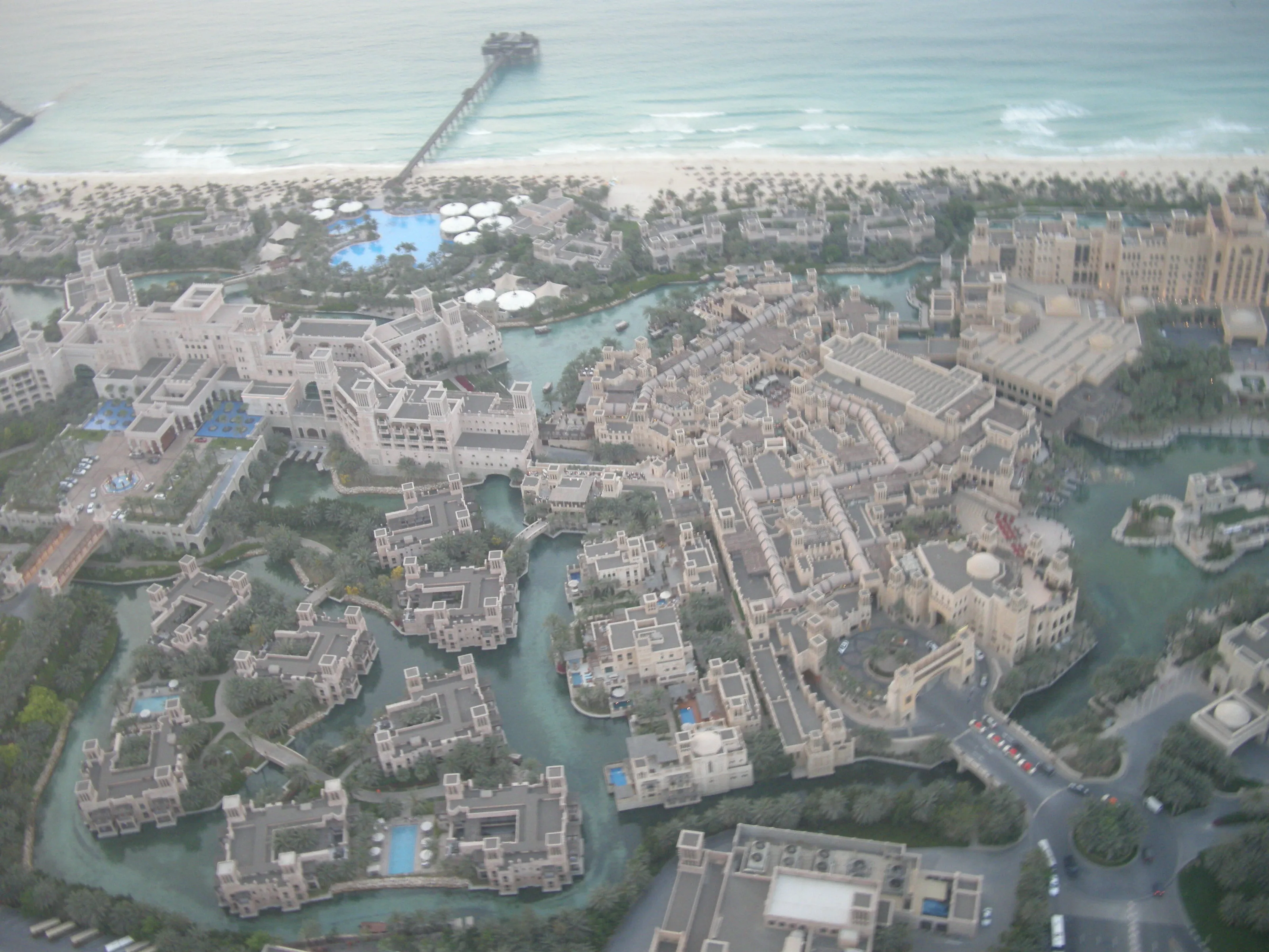 drone view of city