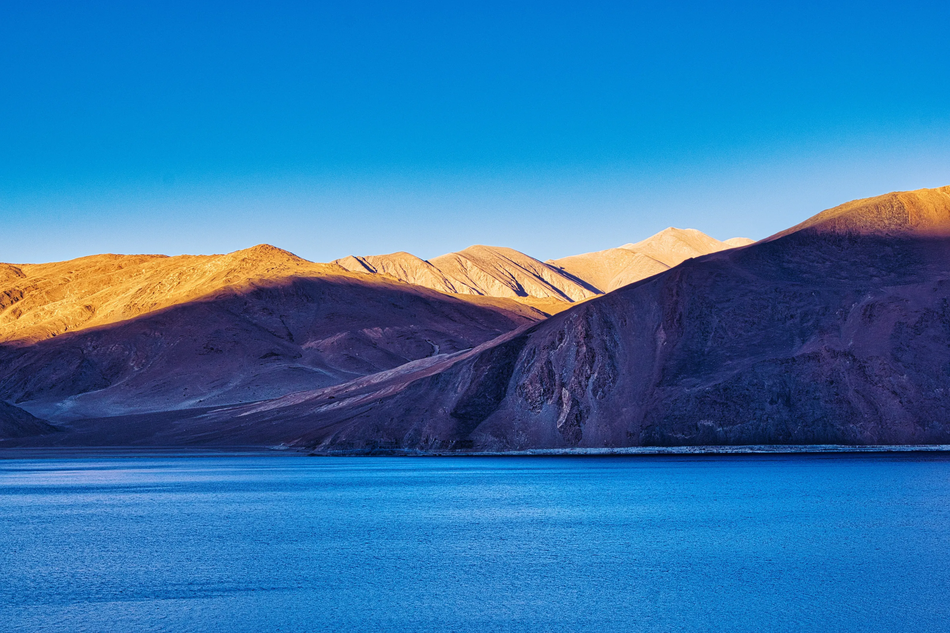 An Evening in Pangong Tso