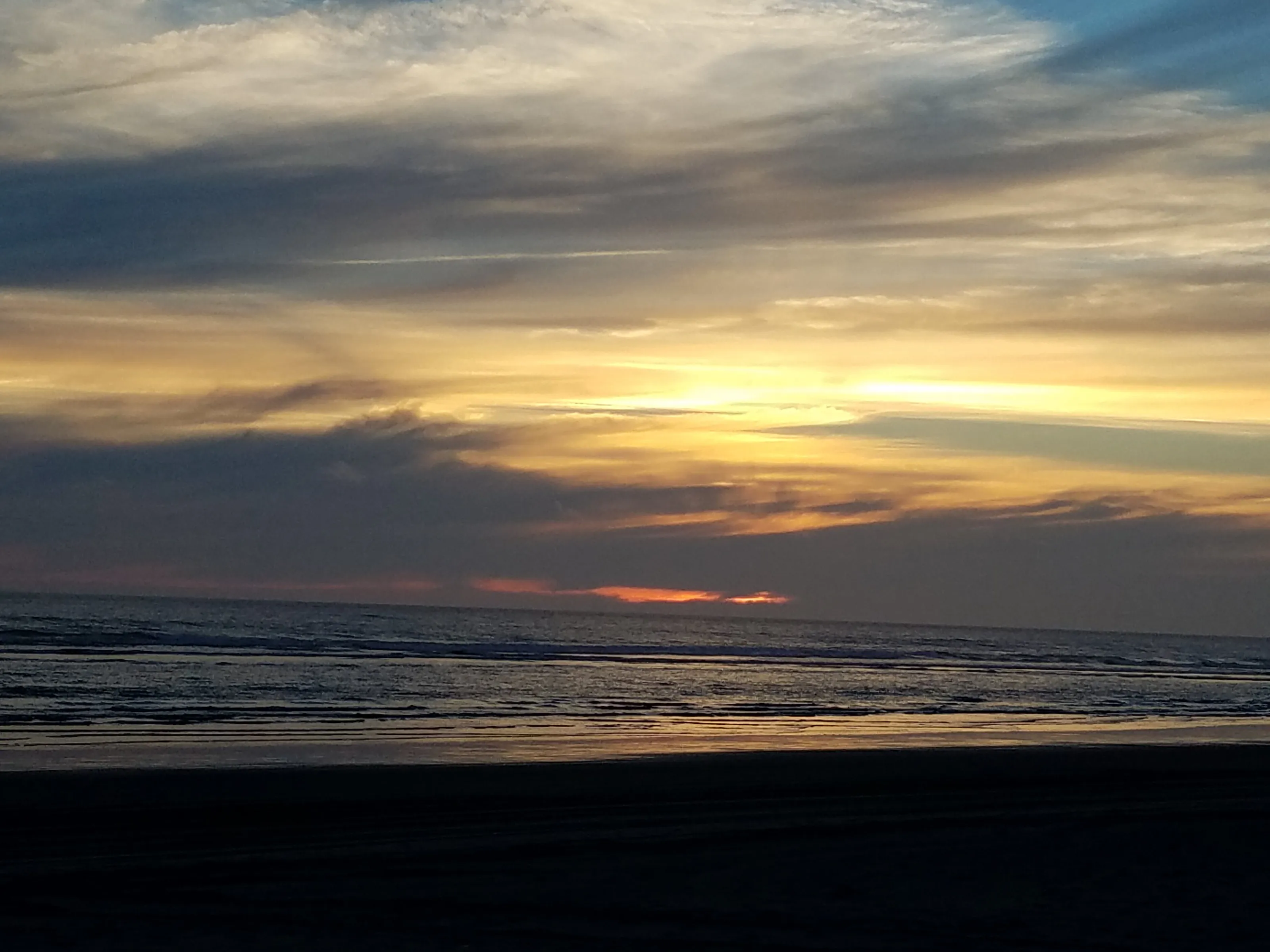 Oregon beach sunset