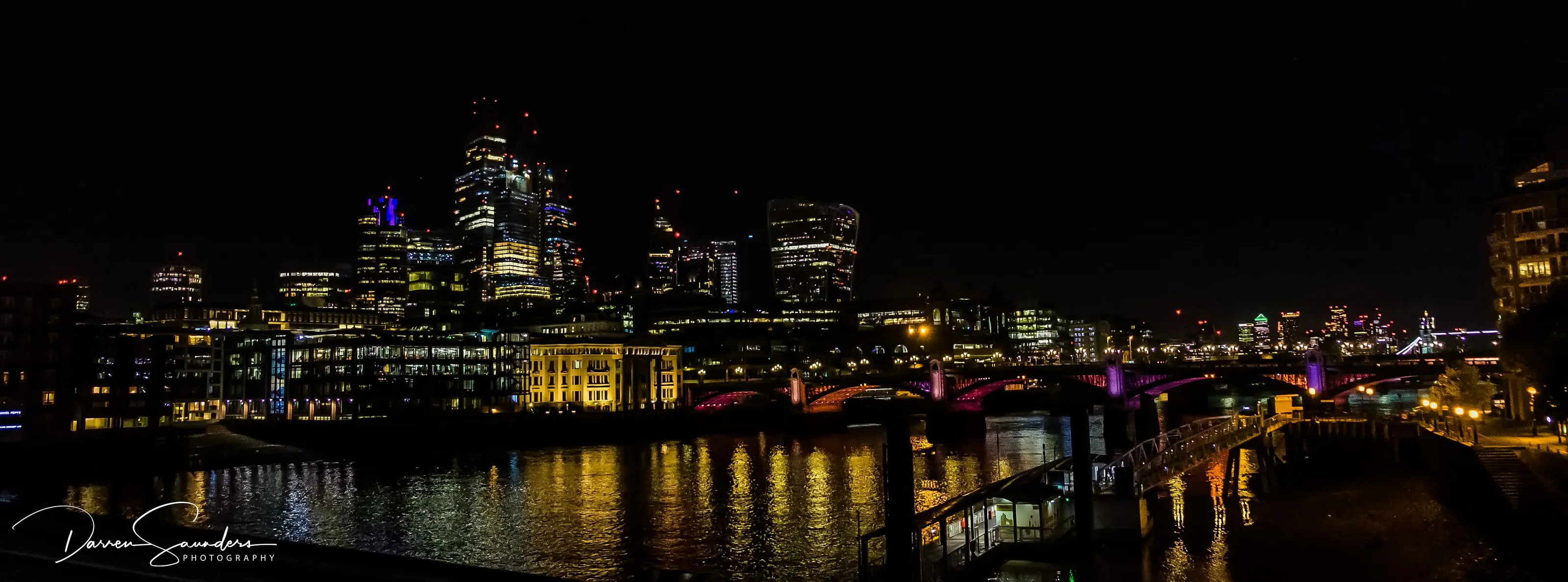 London at night