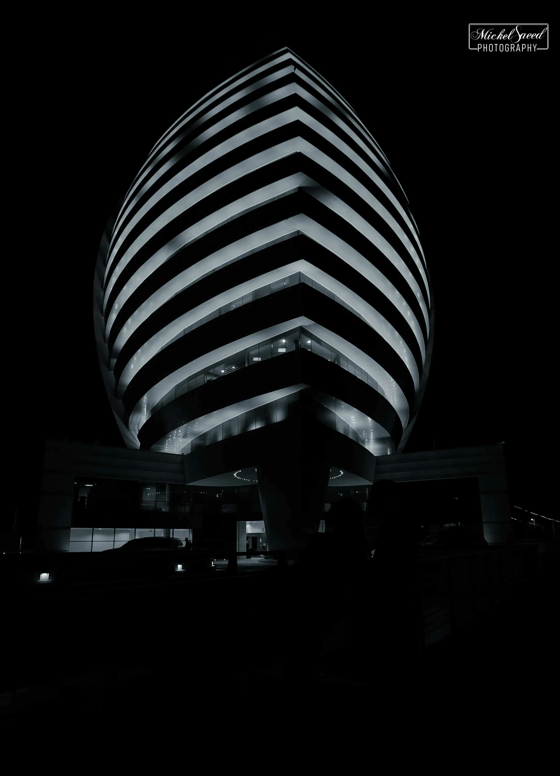 Black and white