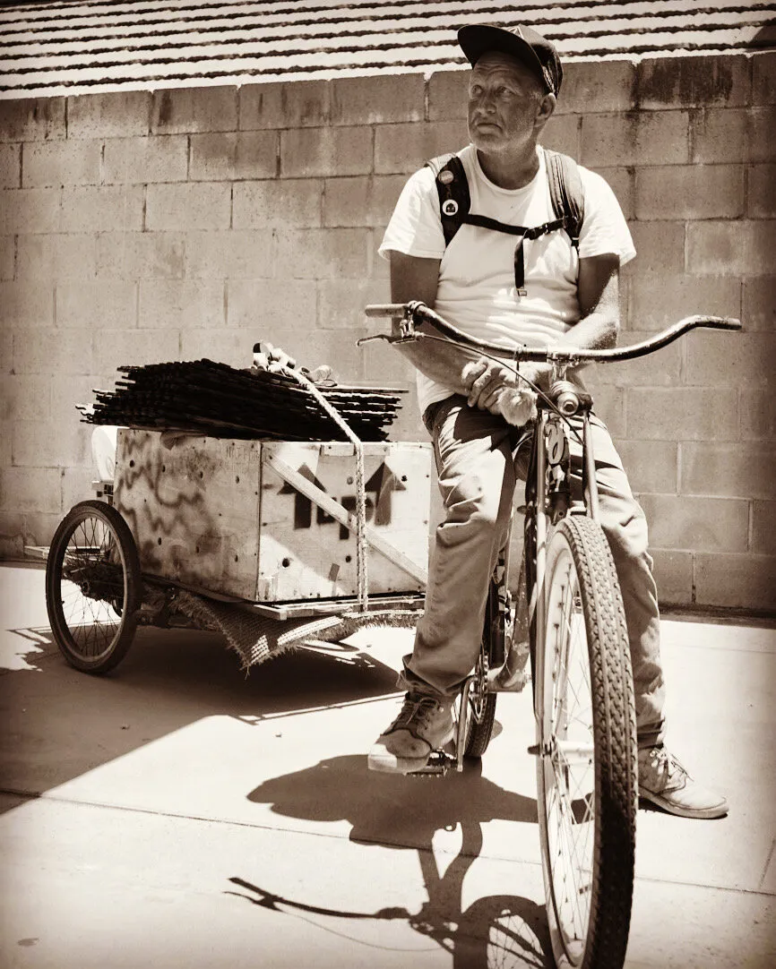 Man on a bike