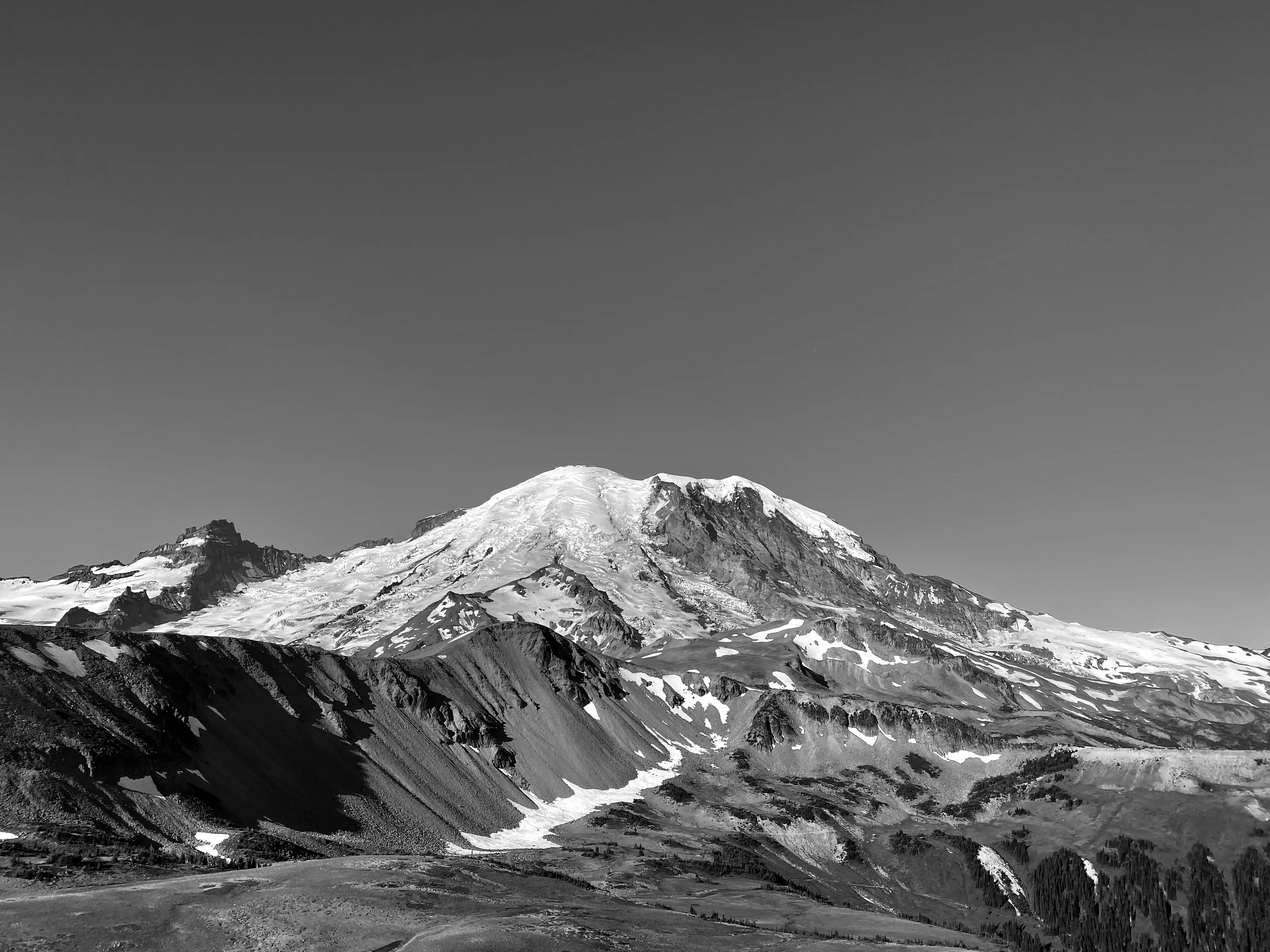 Mount Rainier, on a very rare cloudless day.