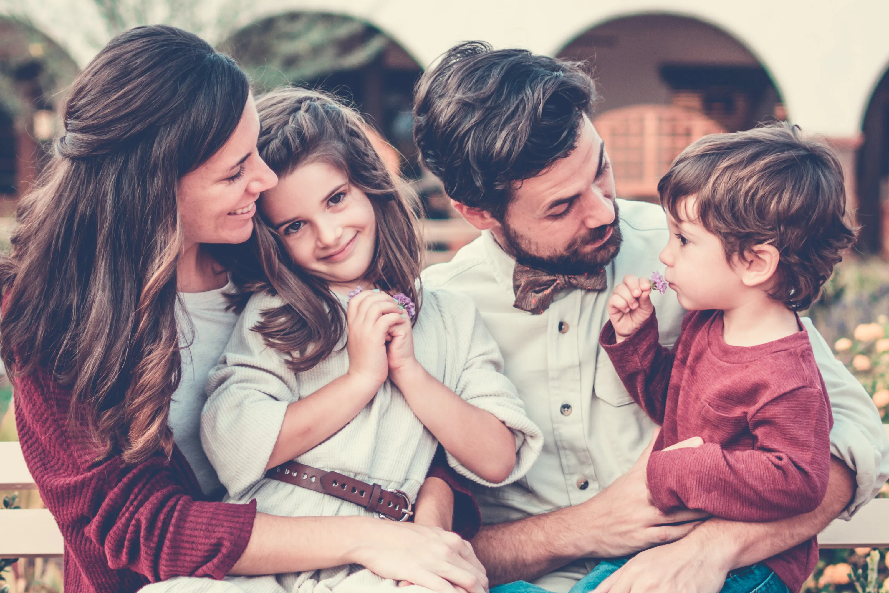 Fall Family Portrait by Los Banos Newborn Photographer