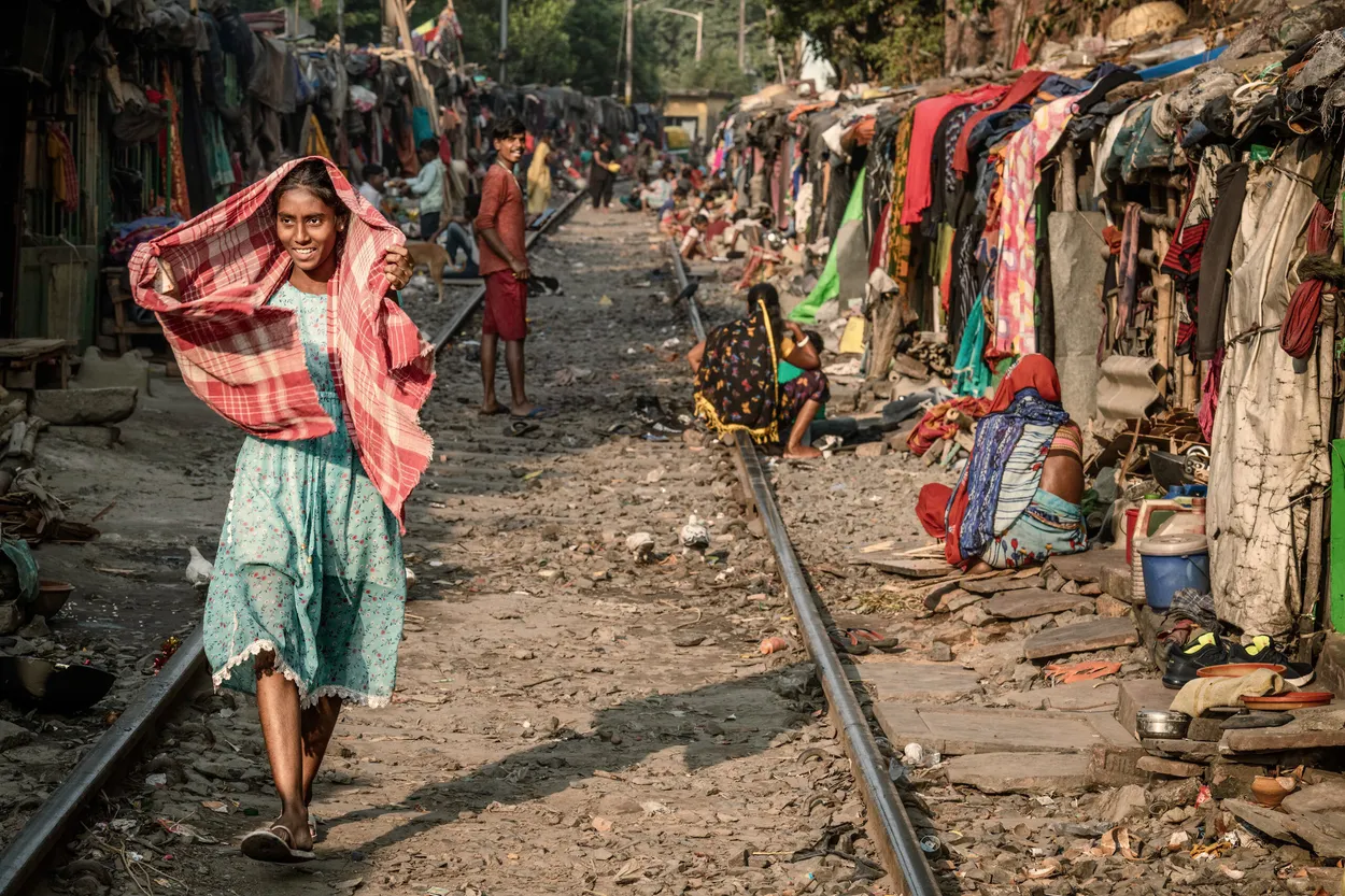 A smile in poverty