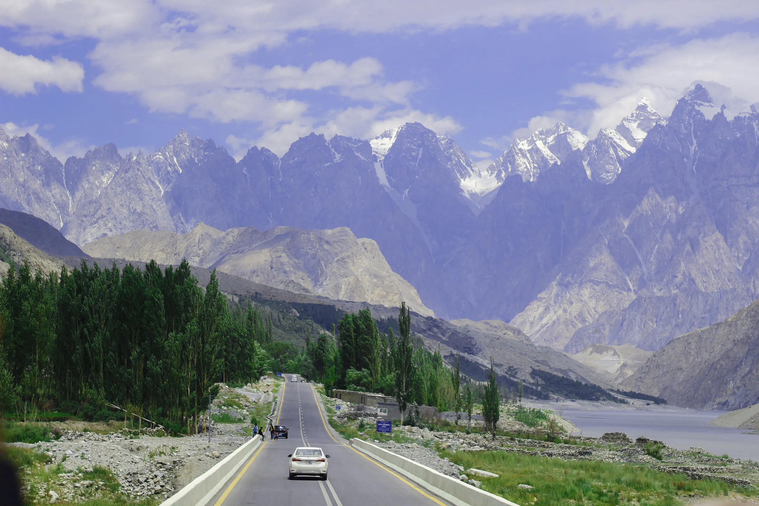 Road towards Khunjarab Pass (Pakistan-China Border)