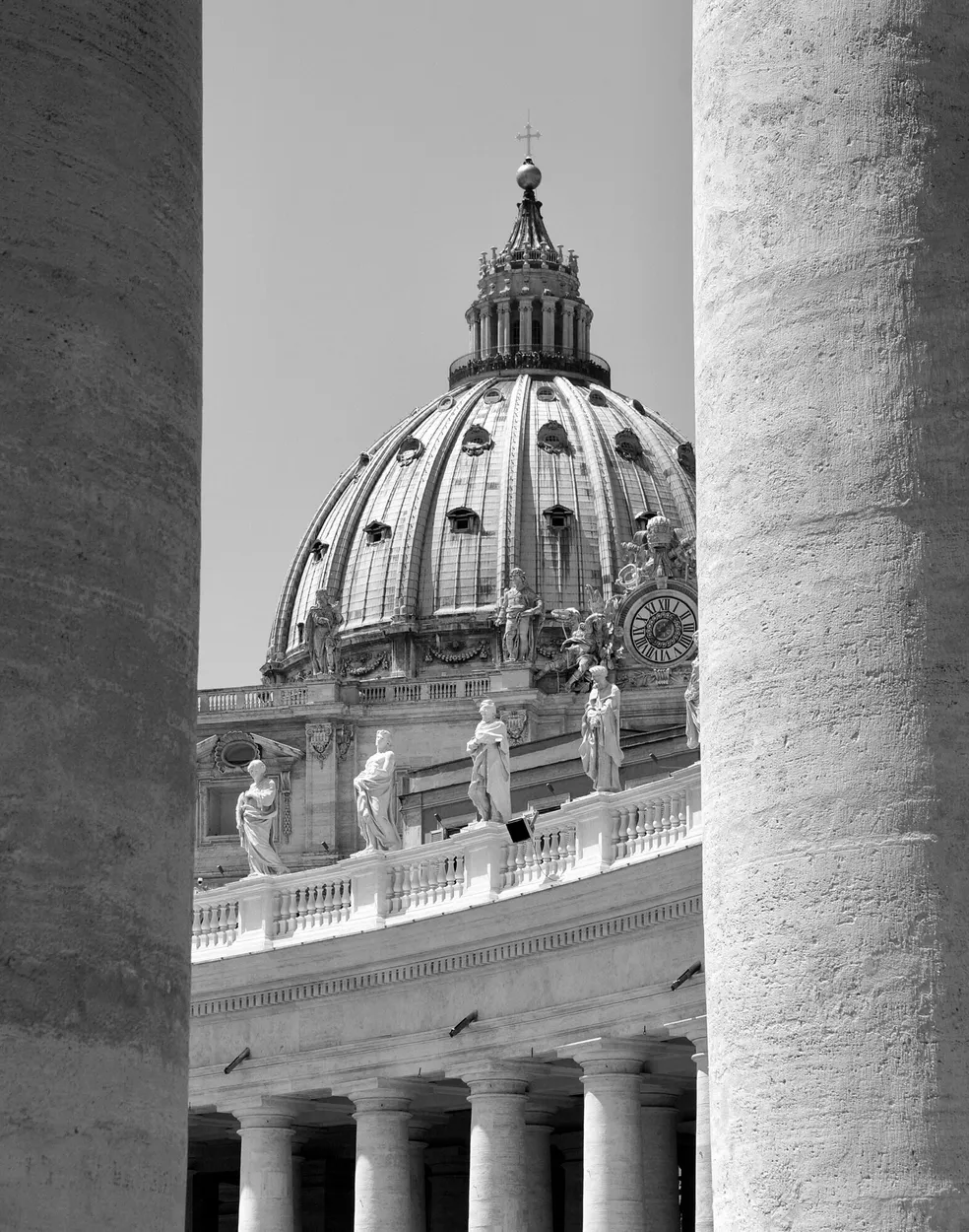 St Peter’s through the Columns