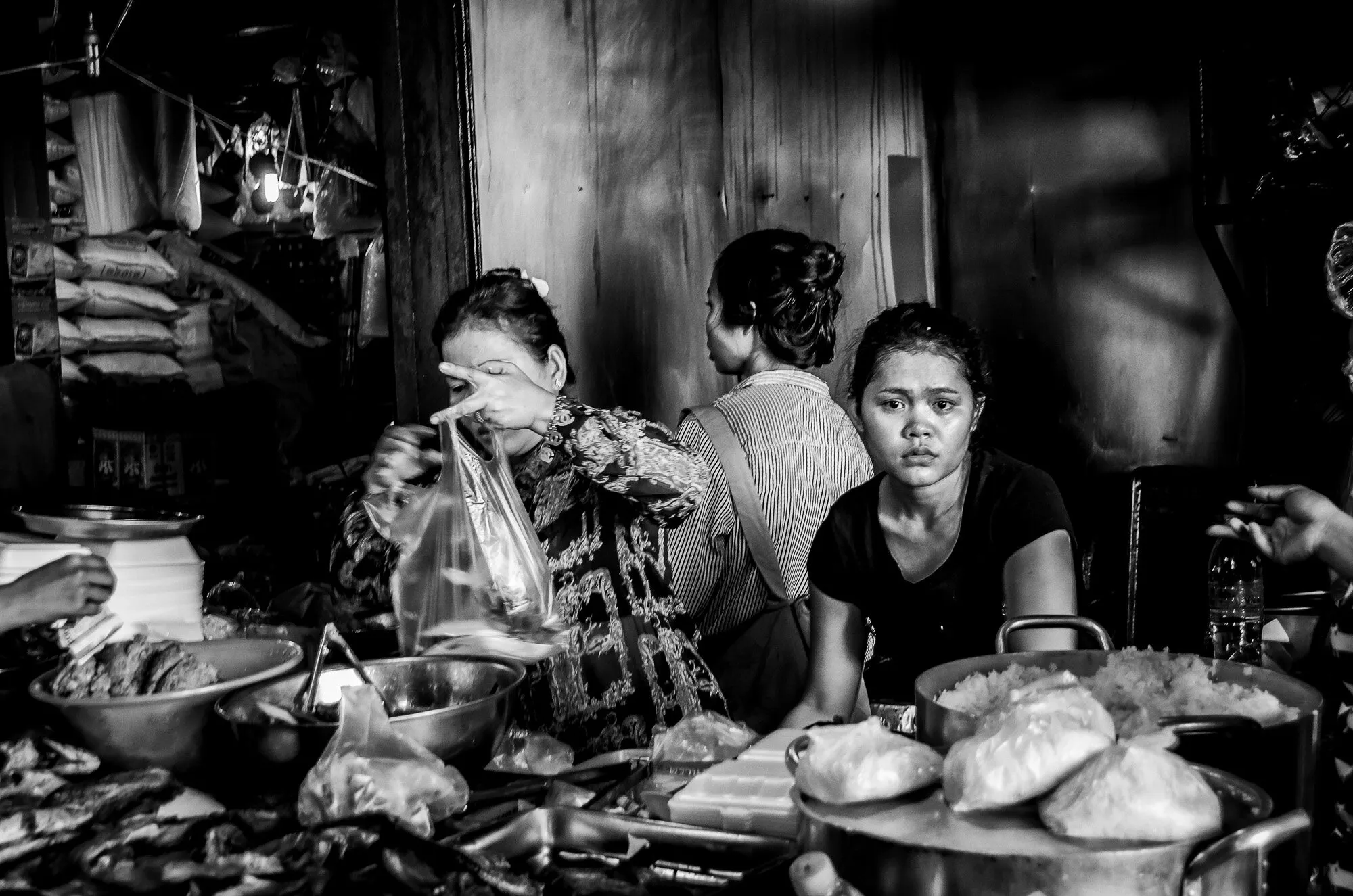 The sad rice seller