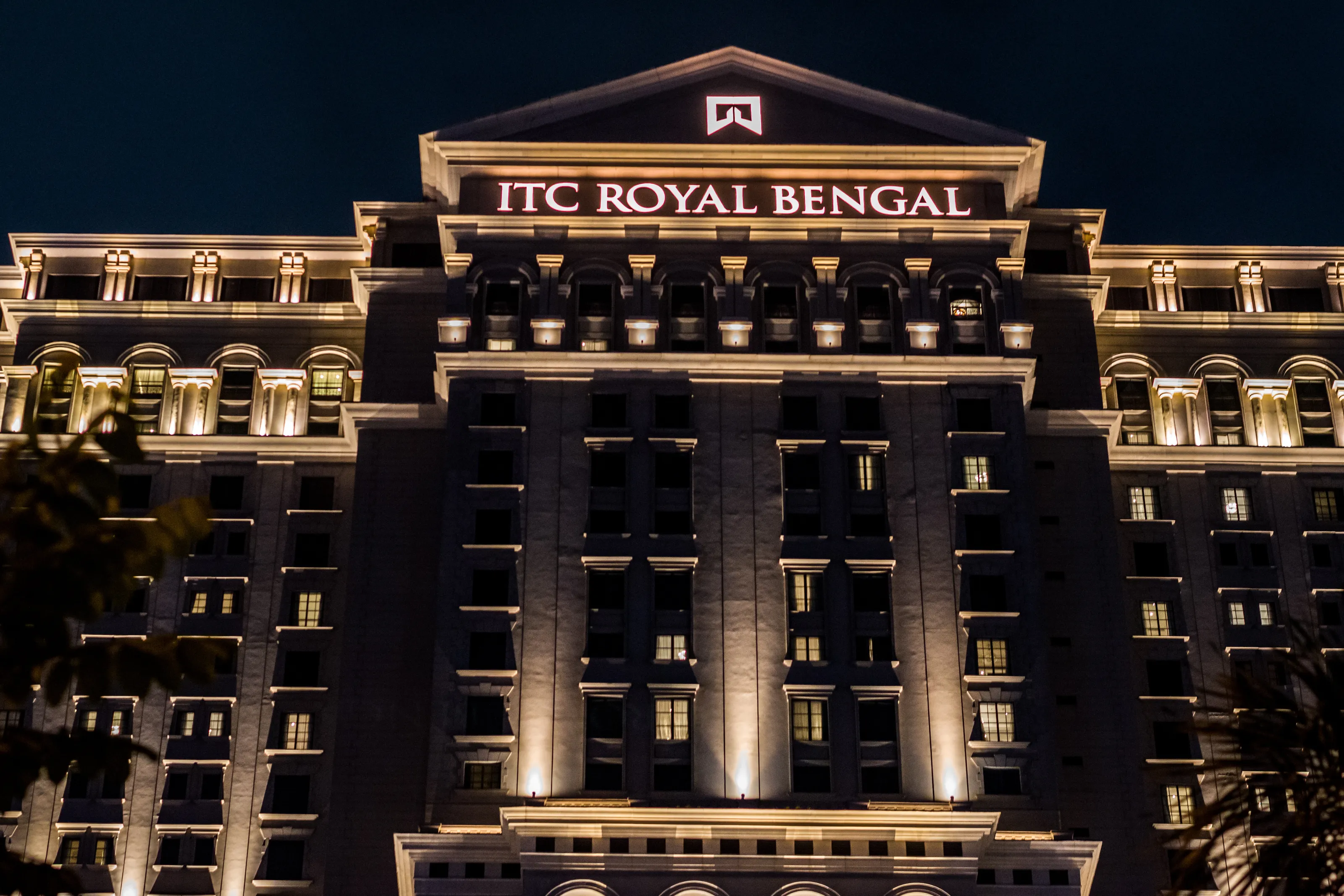 Night view of ITC Royal Bengal