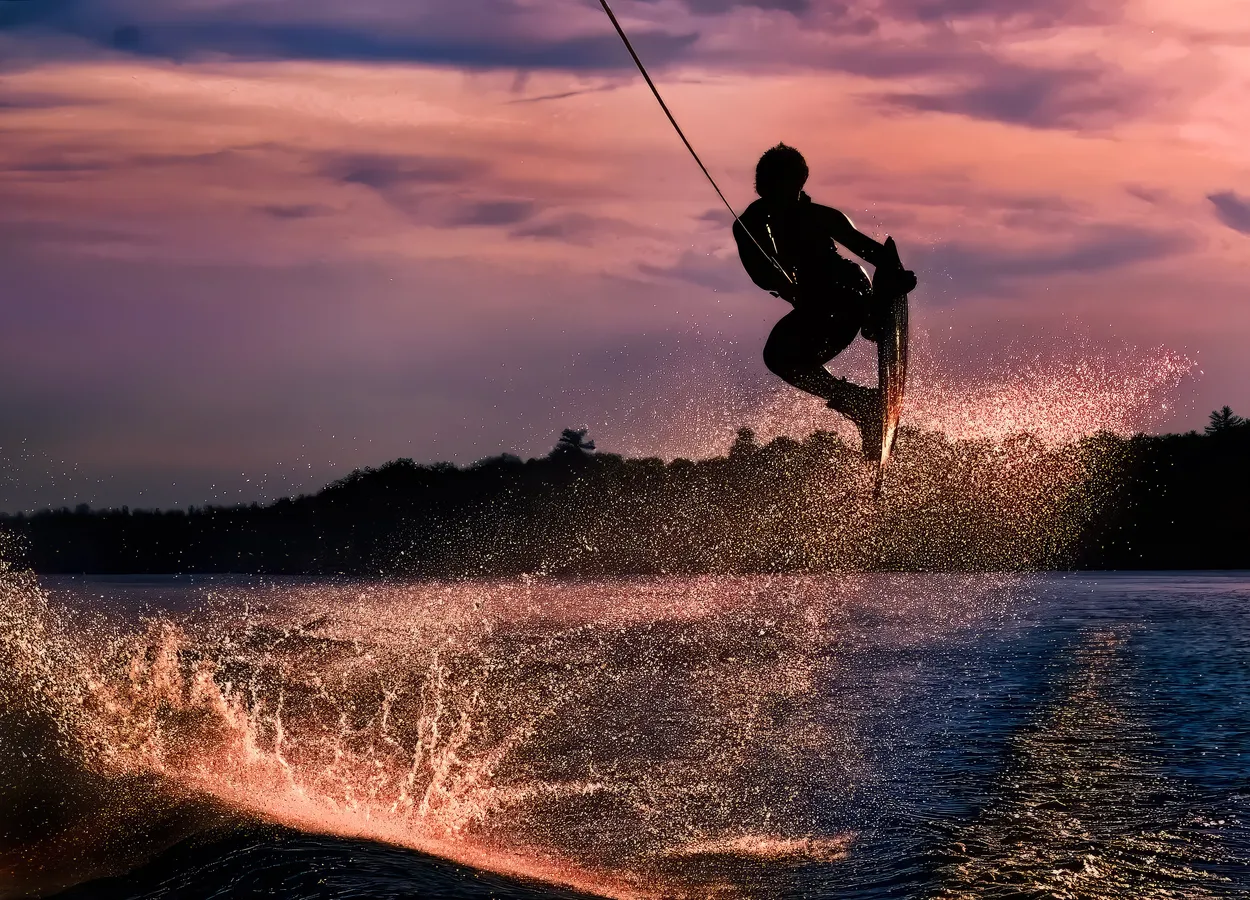 Sunset Wakeboard- Last run of the day