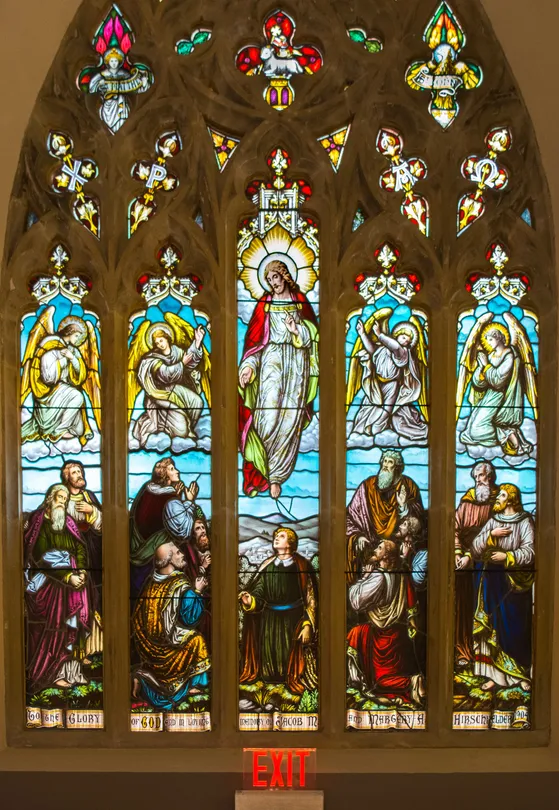 Exit - Ascension Stained Glass Window