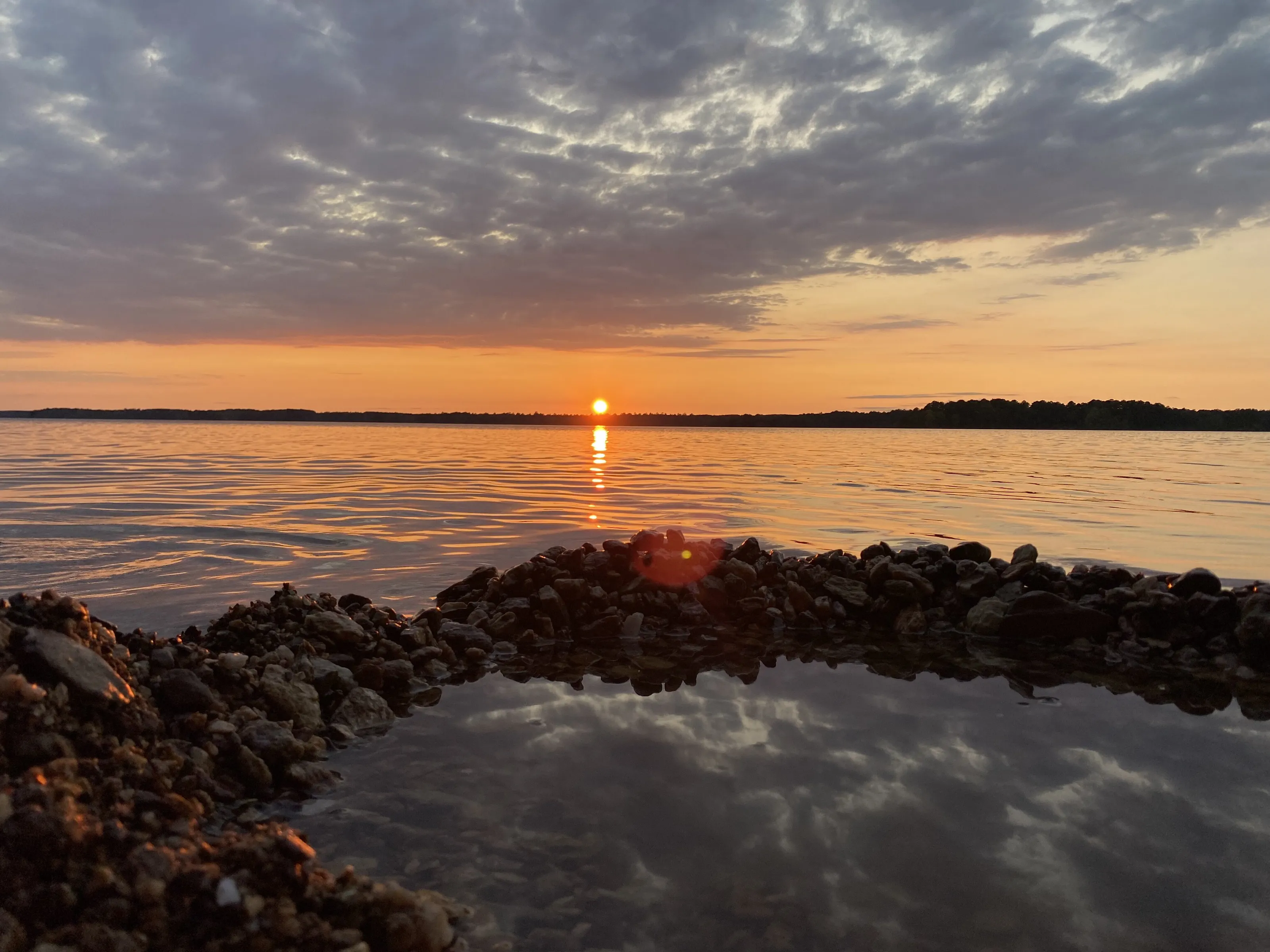 Sunset on the lake