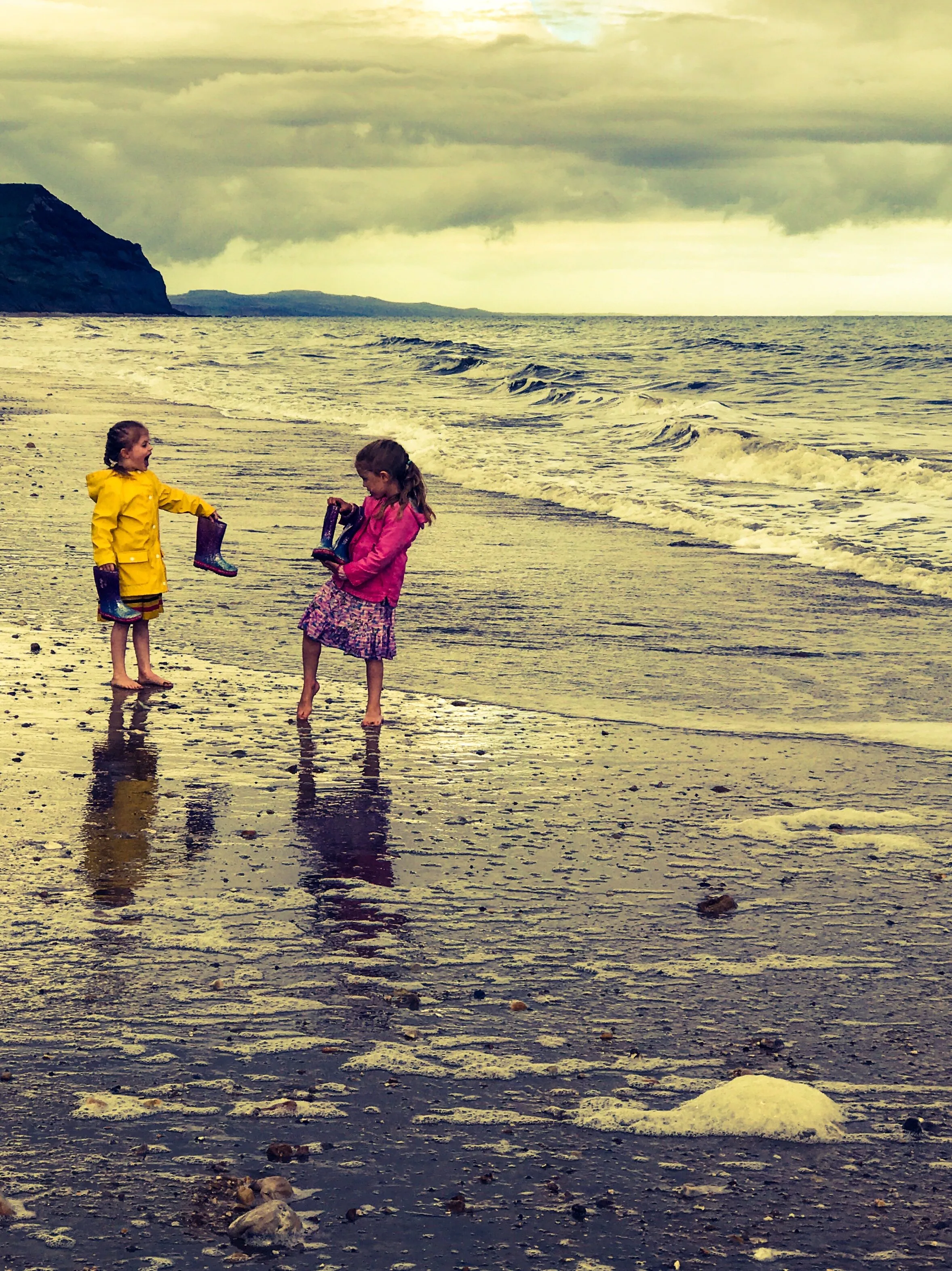 A colourful paradise on a rainy day