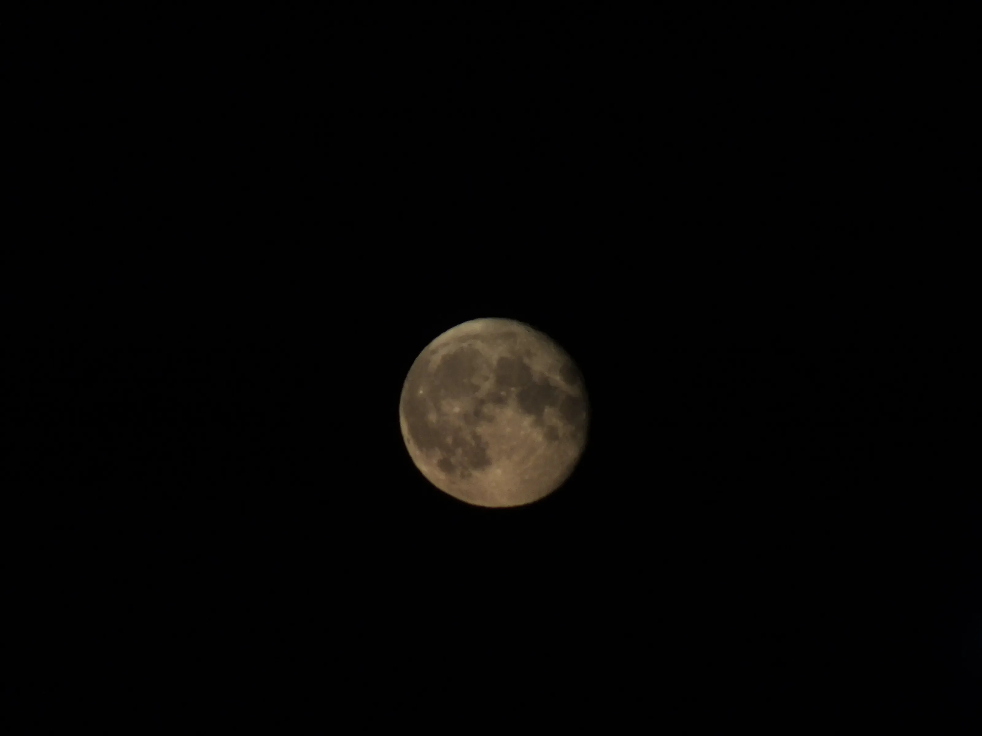 Moon in the night sky