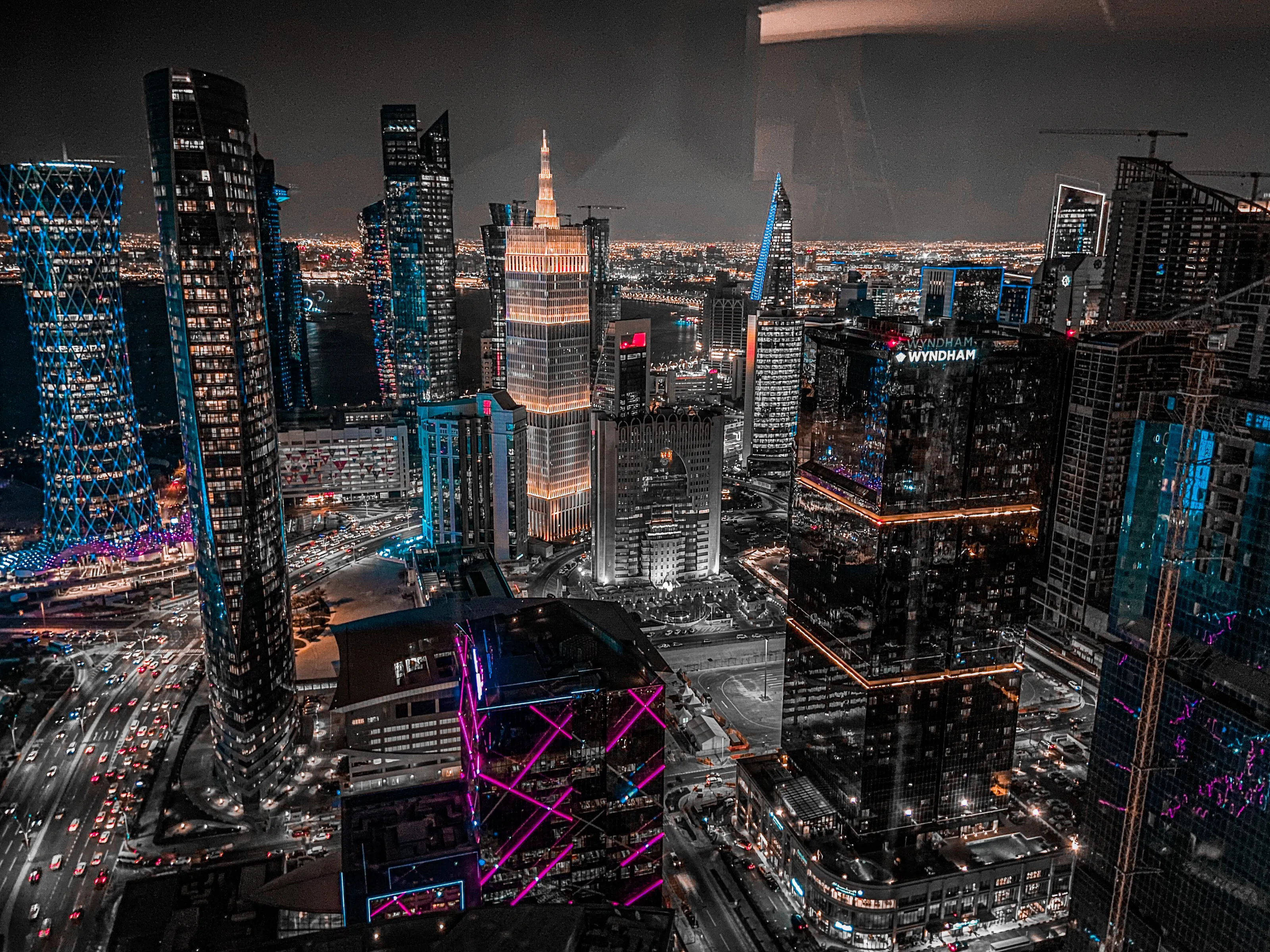 Doha Skyline in Colour