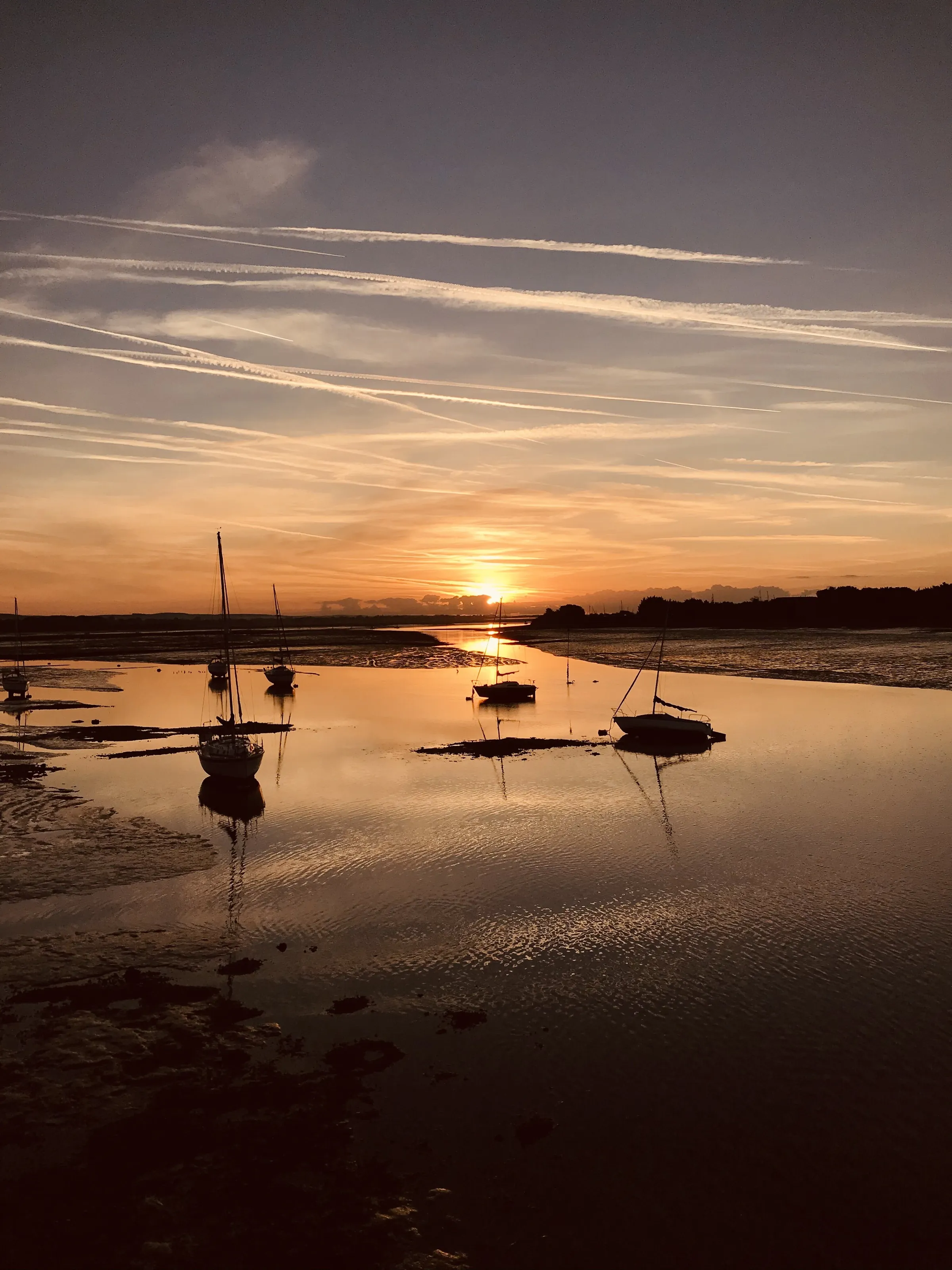 Sunrise over water