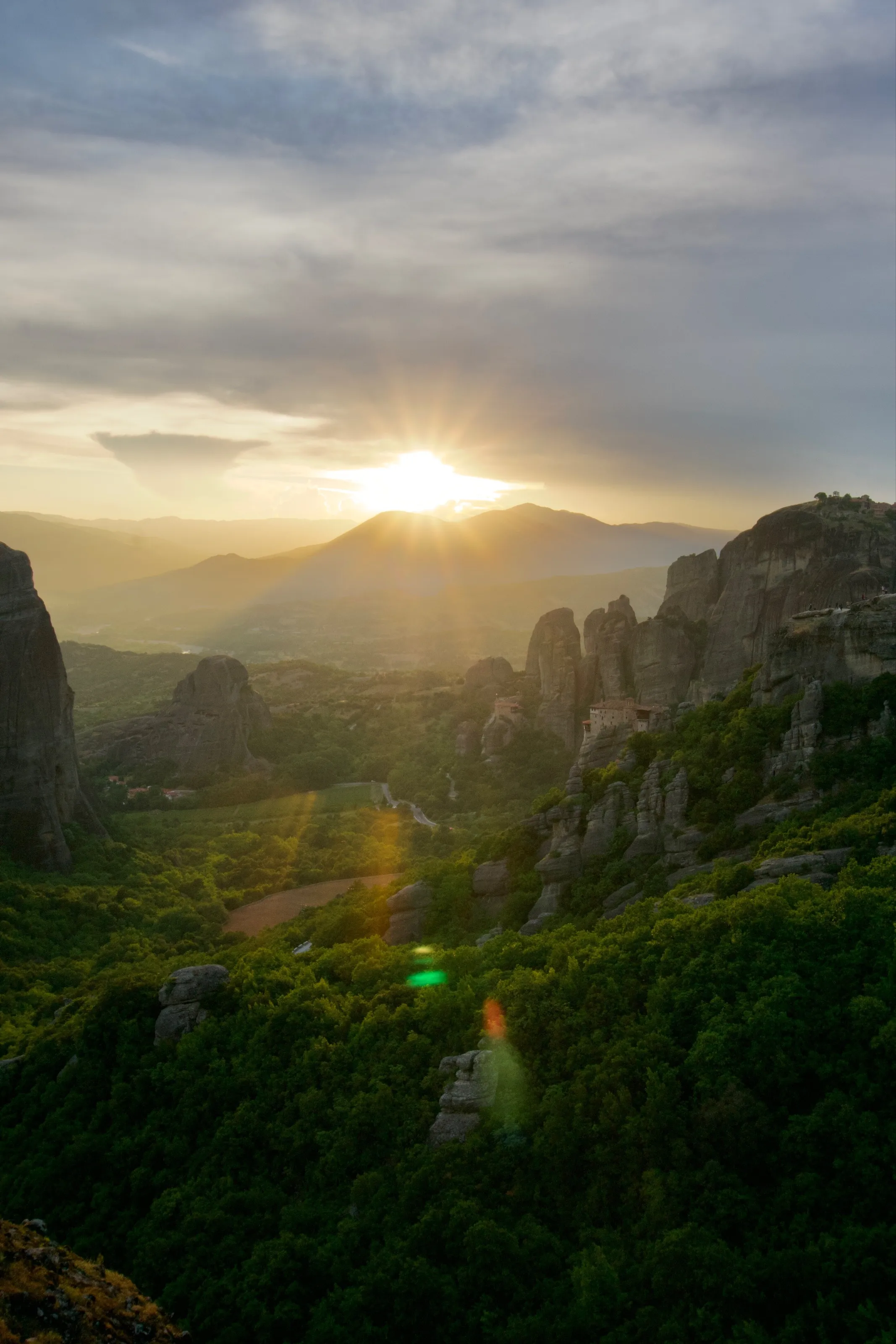 Sunset in Meteora