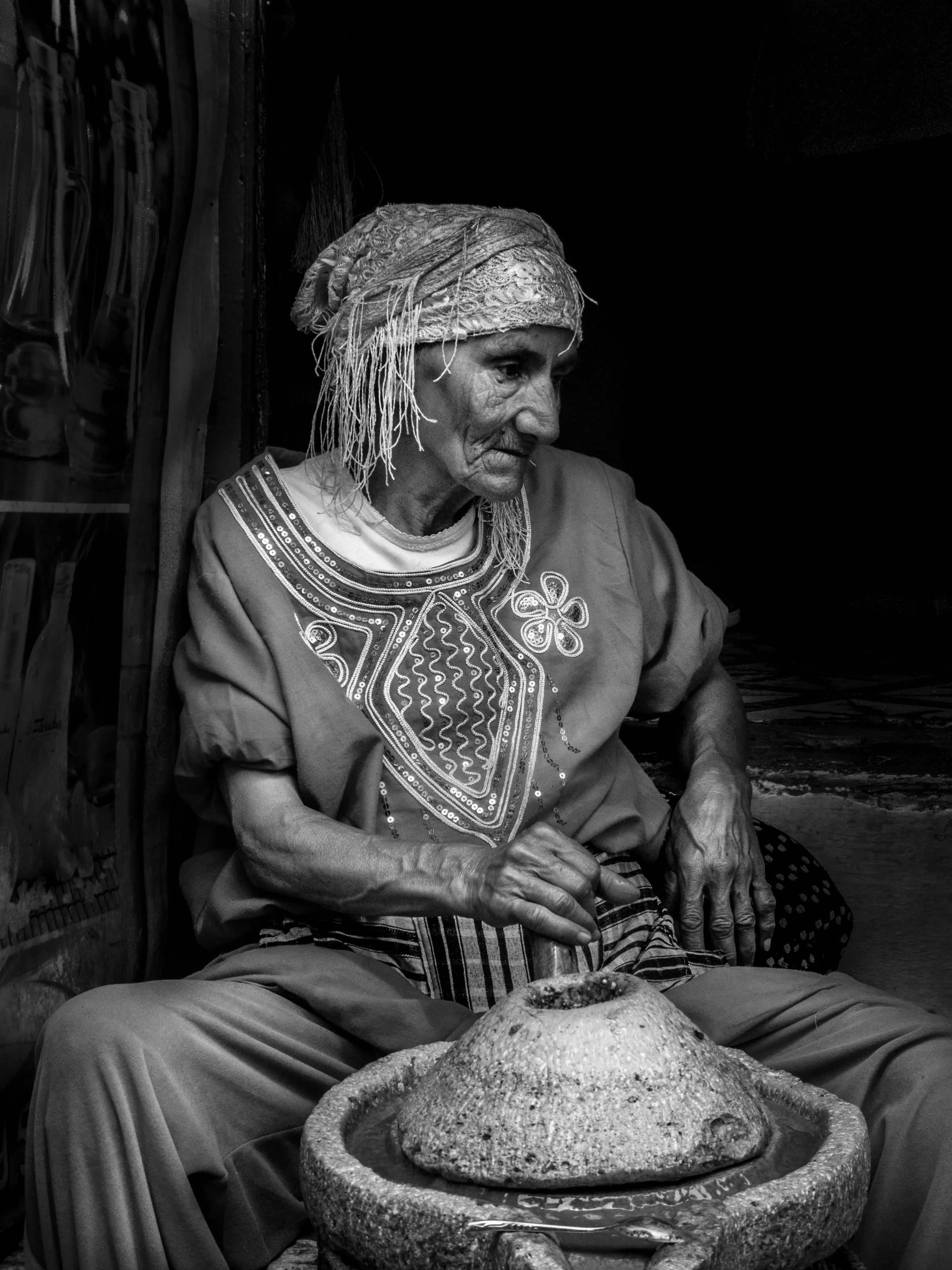 Moroccan eldery lady