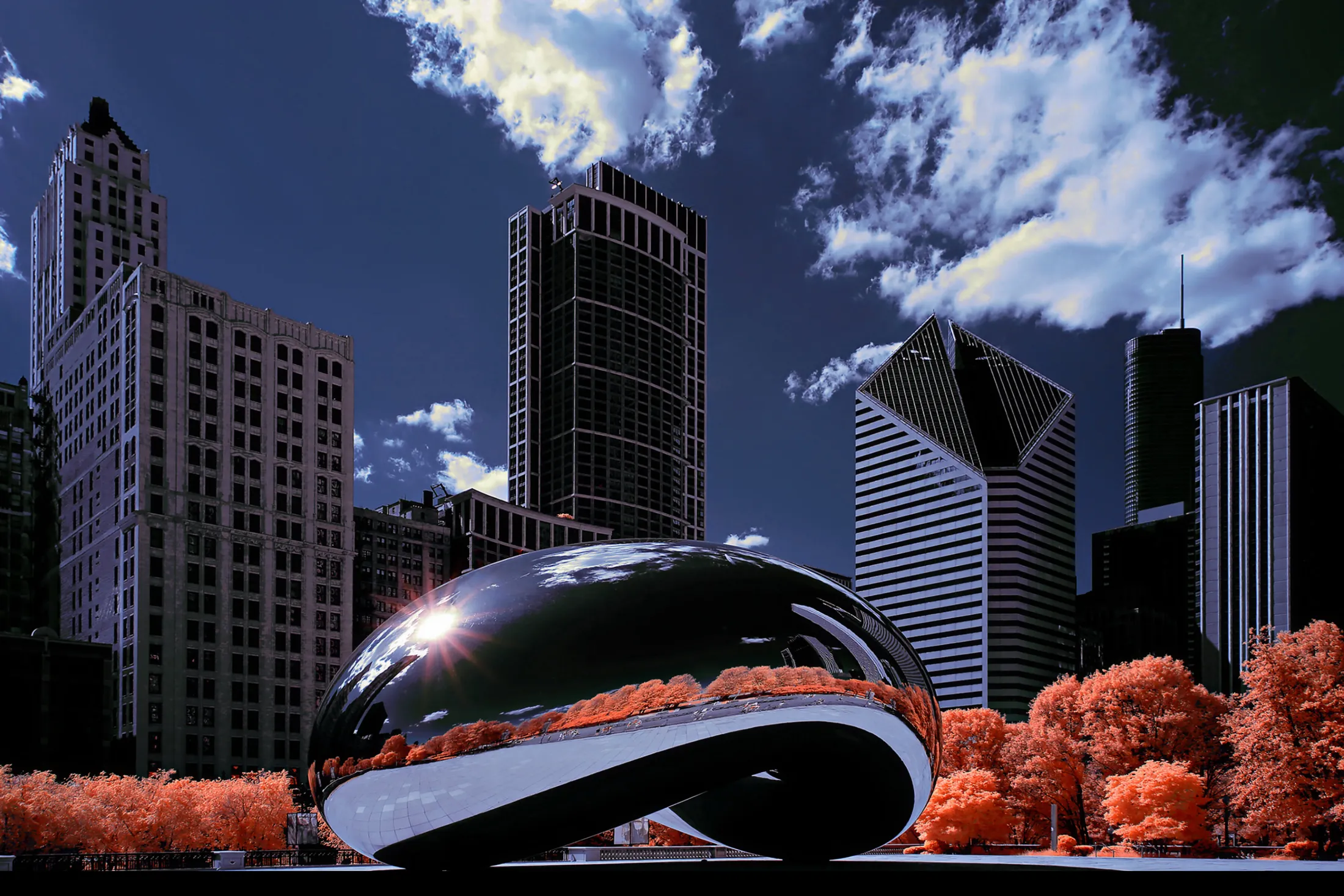 Cloud Gate, "The Bean", Deserted during COVID, Chicago