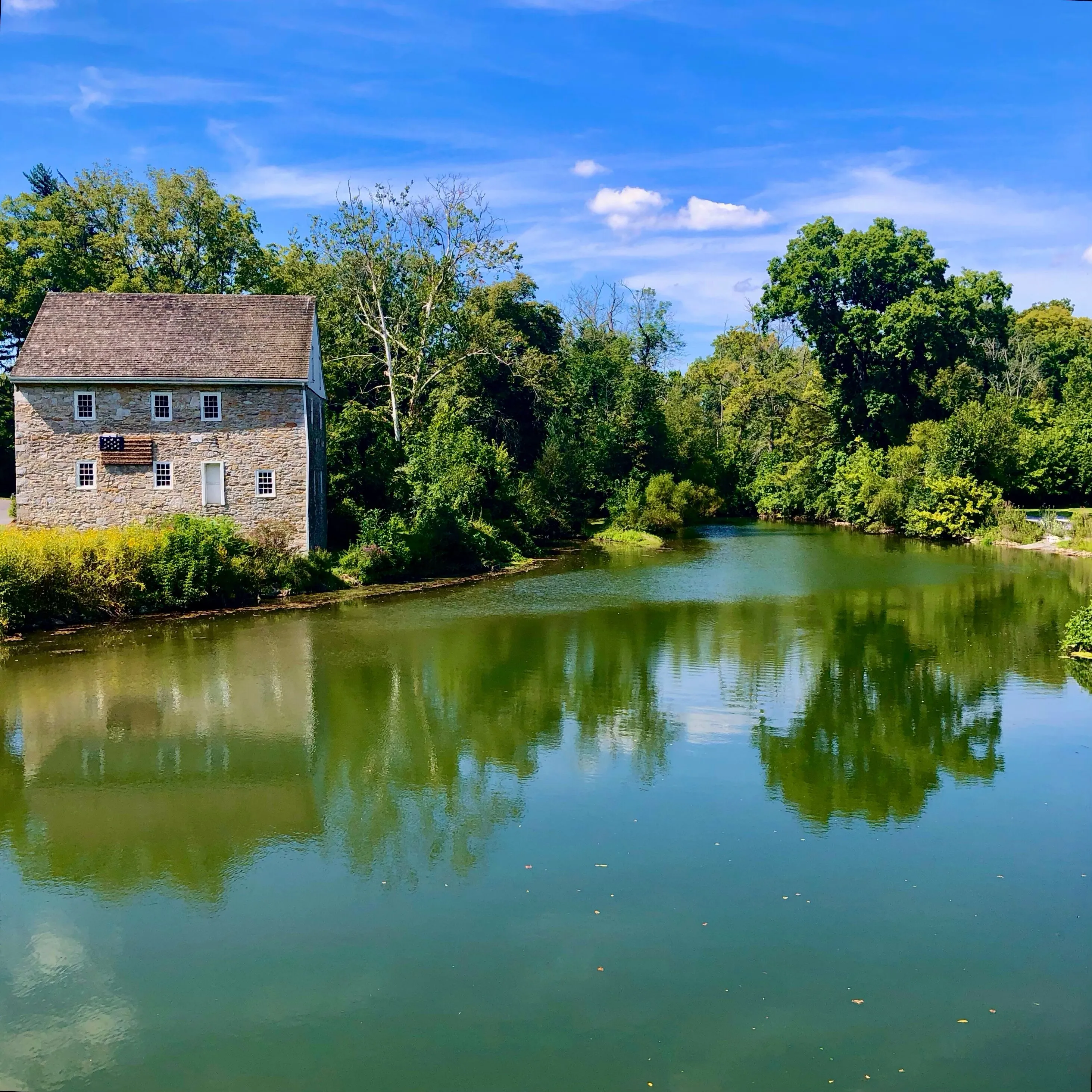 Mill Reflected in Water