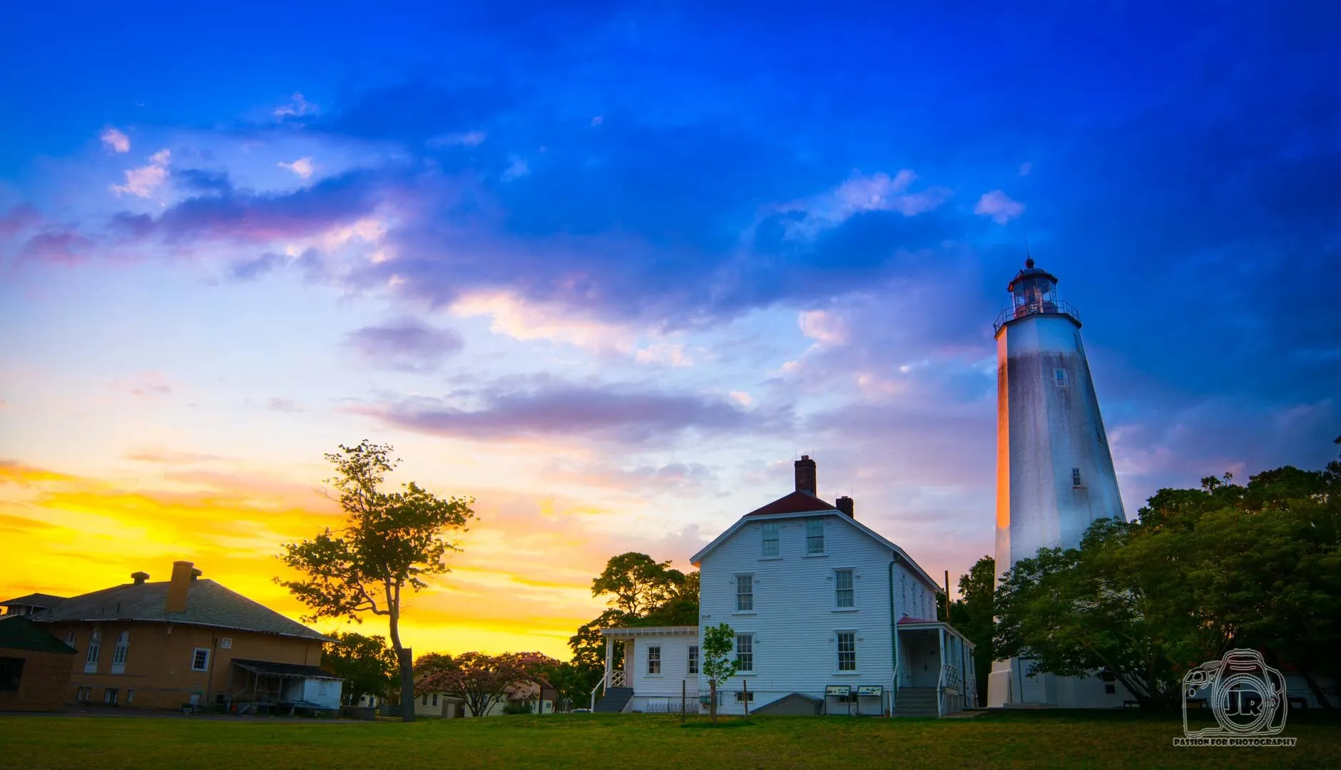 sunset at sundy hook