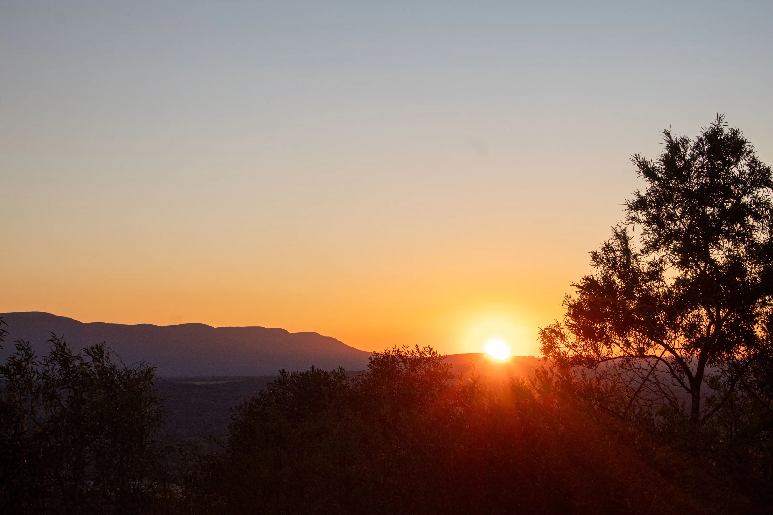 Sunrise over Magalies Mountains