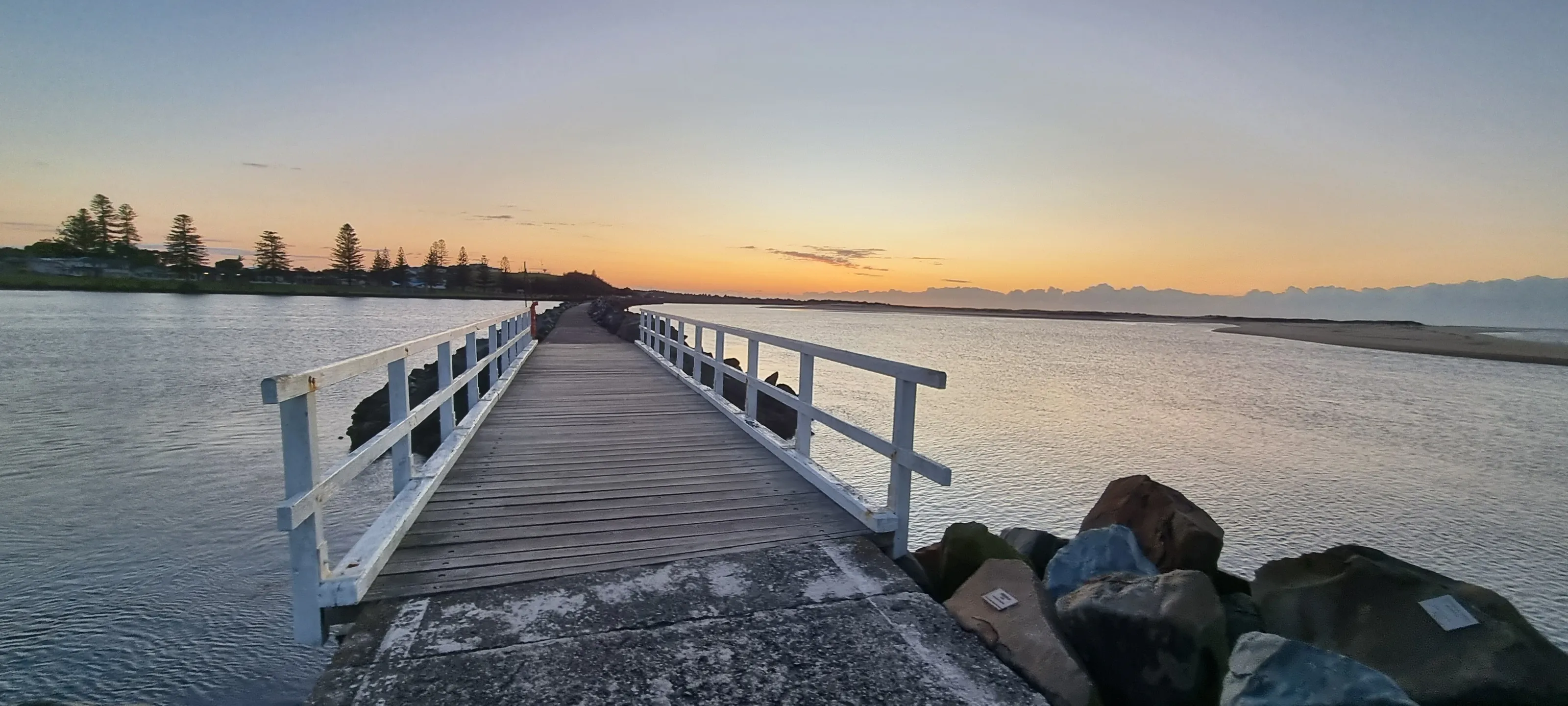 Walking out to sea