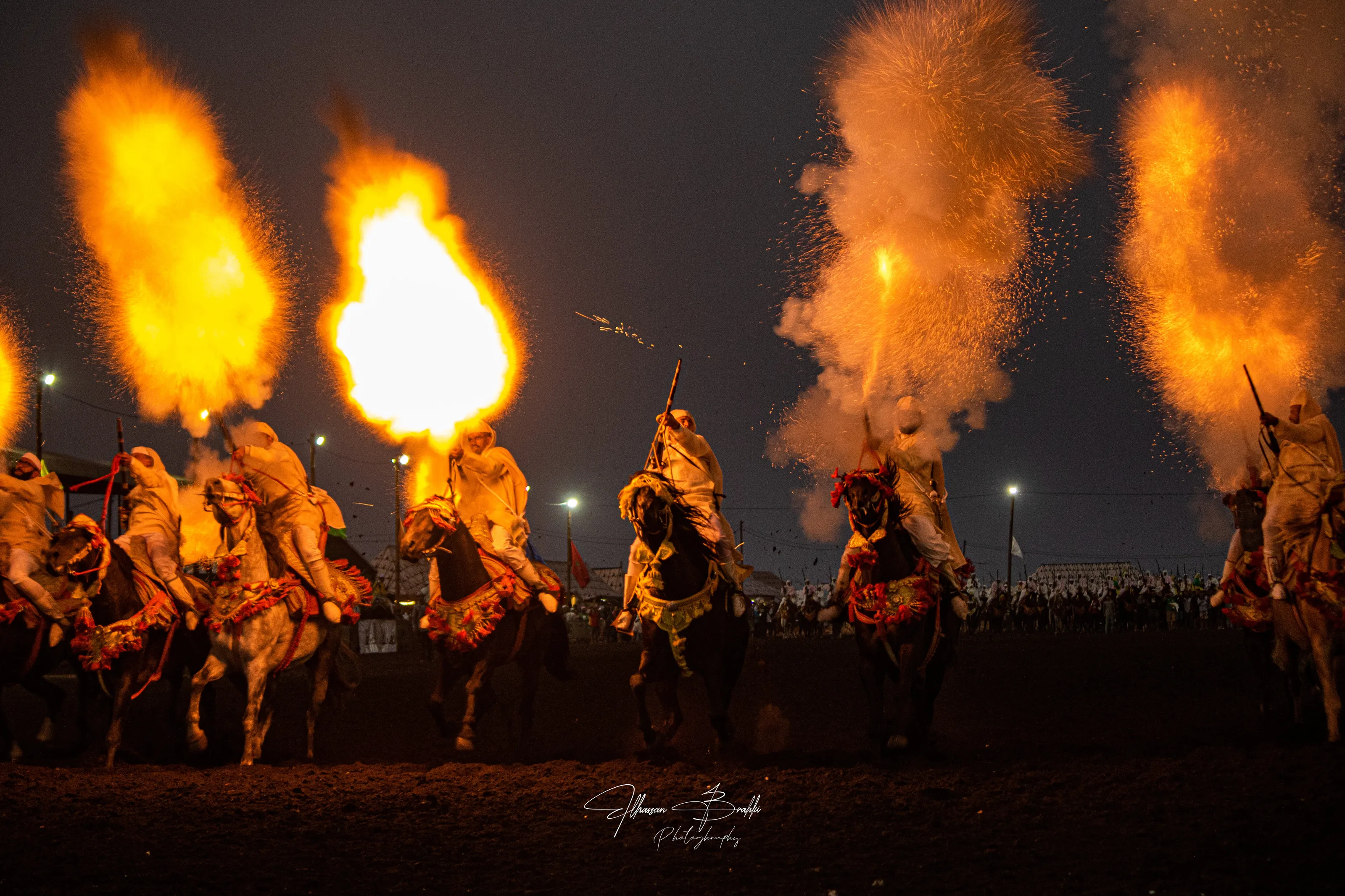 Knights Firing Rifles from Horseback