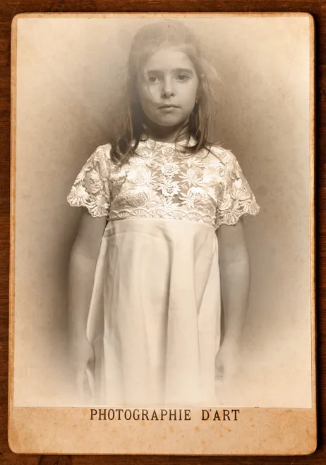 girl with white dress