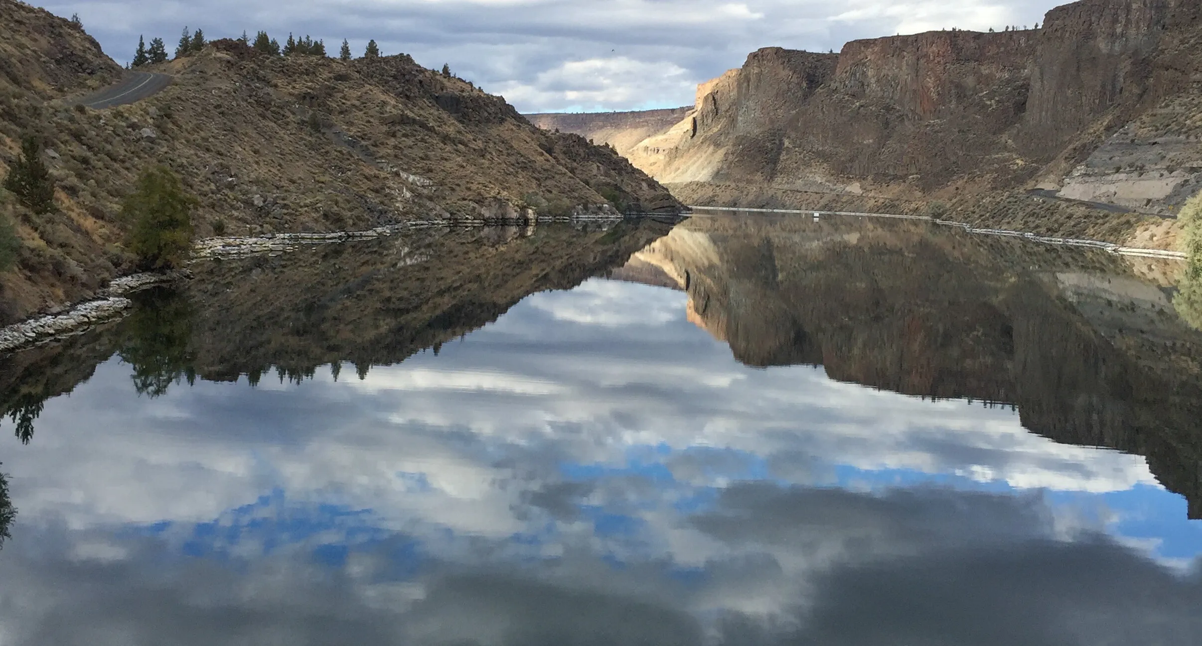Lake Reflection on Calm Day