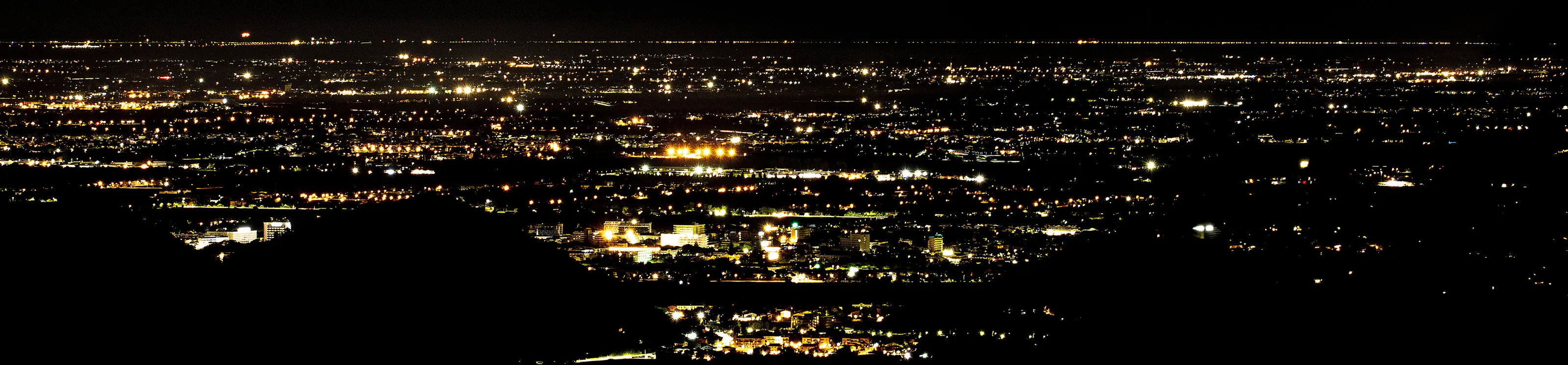 Night view from Colli Euganei