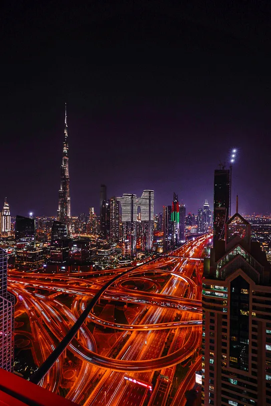 Dubai night lights