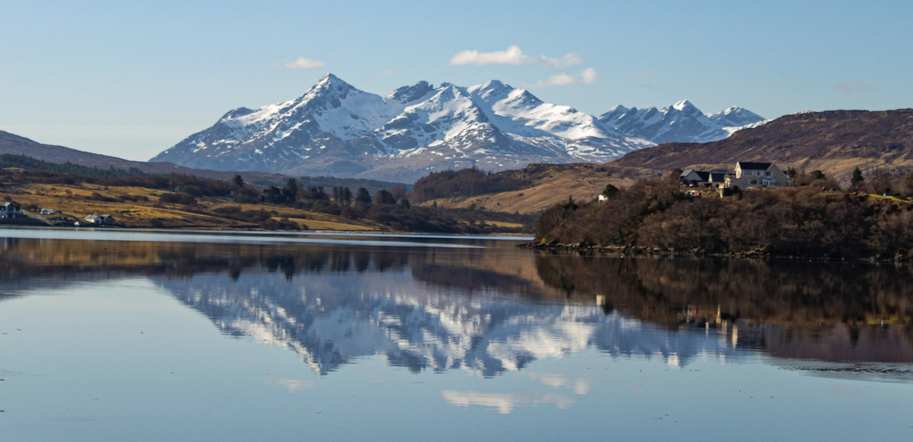 THE CUILLINS FROM PORTREE ISLE OF SKYE