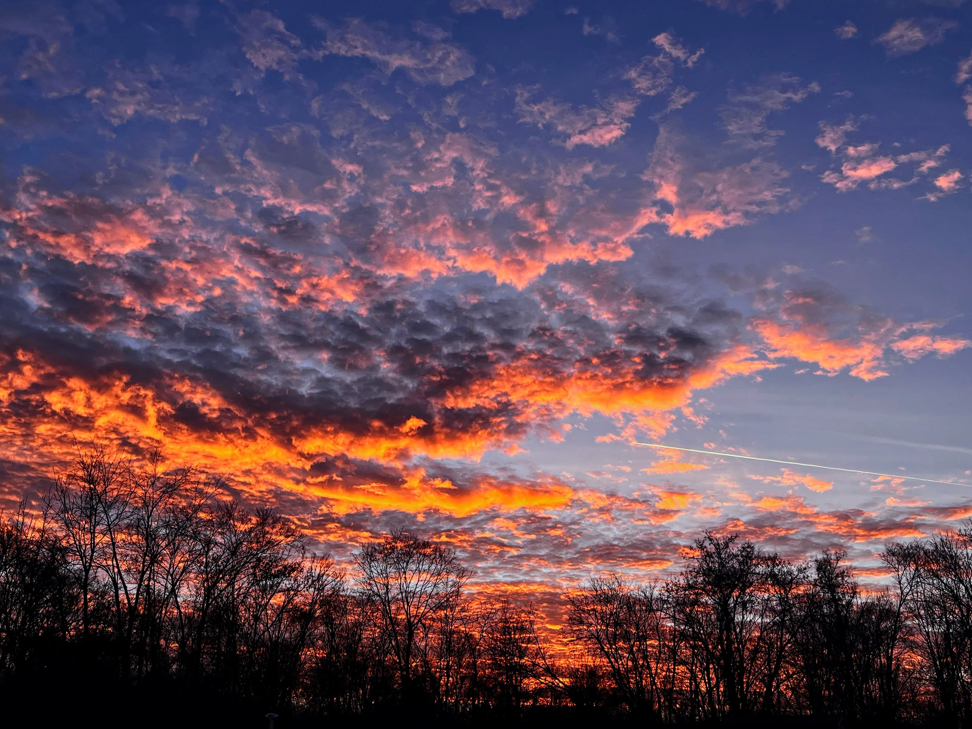 Michigan December sunset