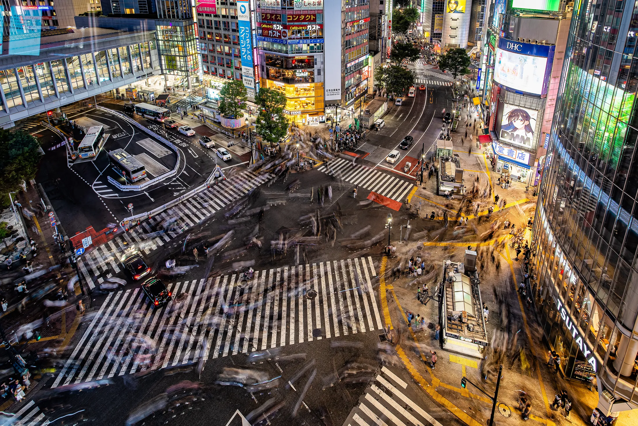 Shibuya crossing slow motion