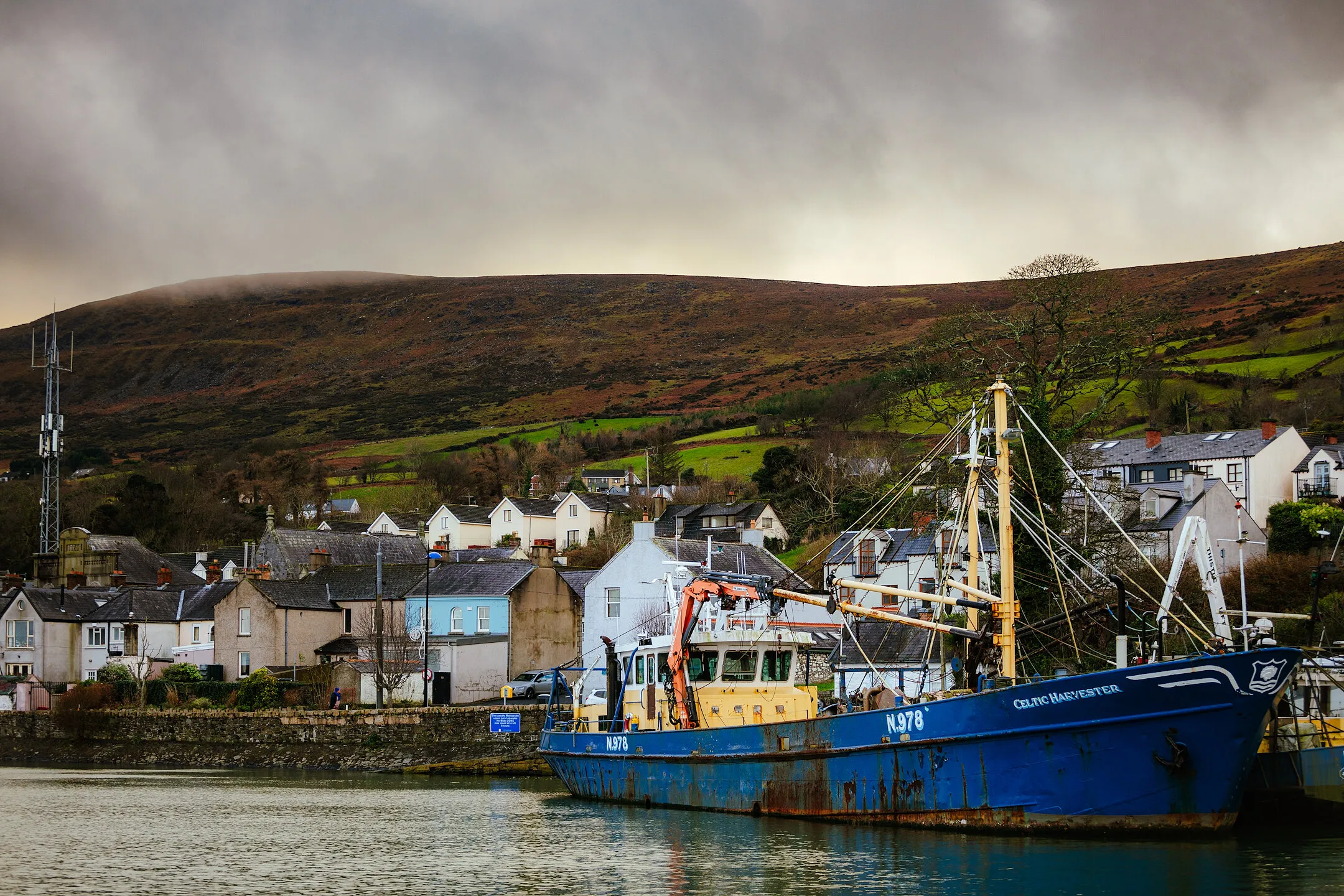 evening at the port
