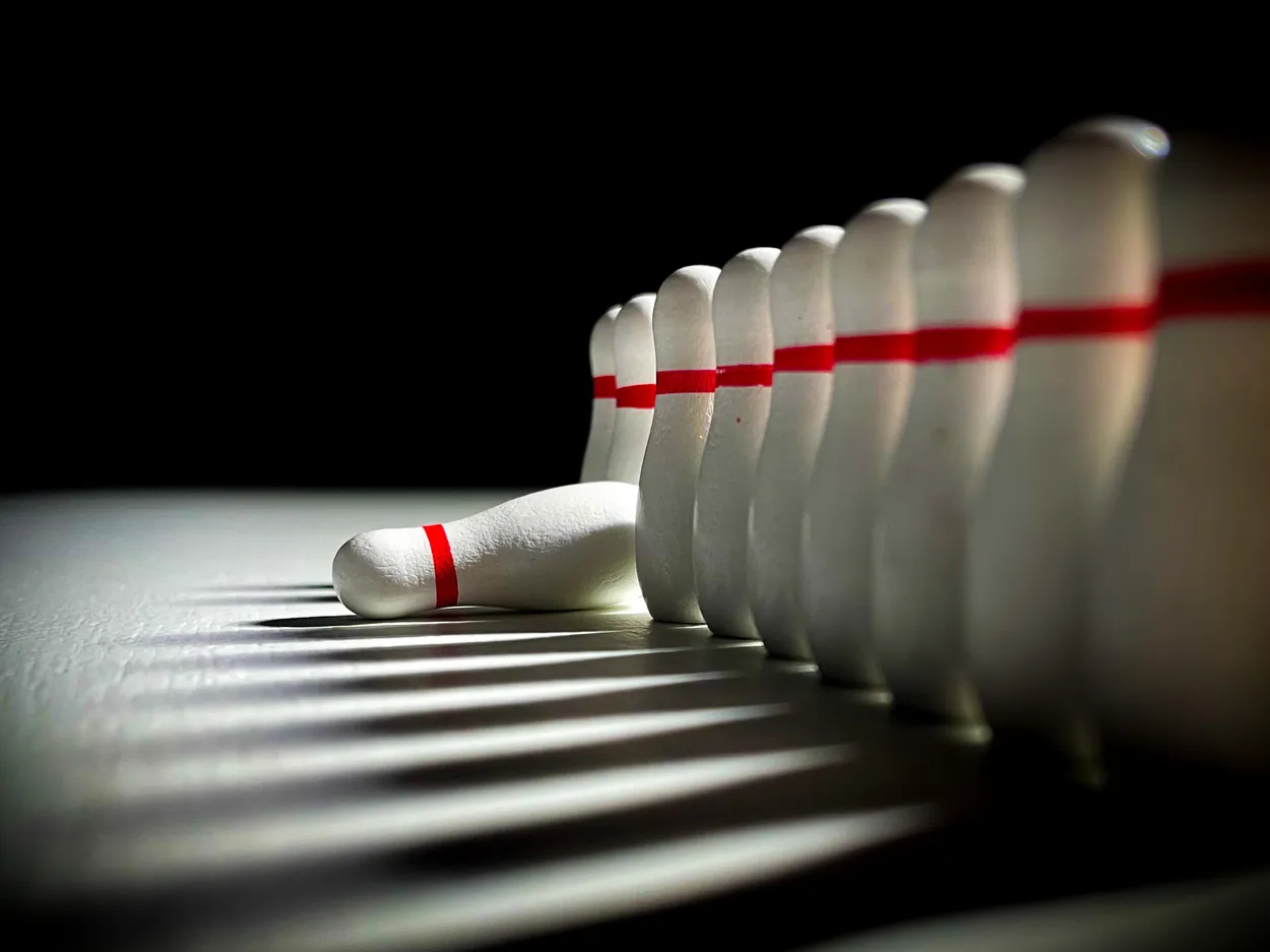 In a row