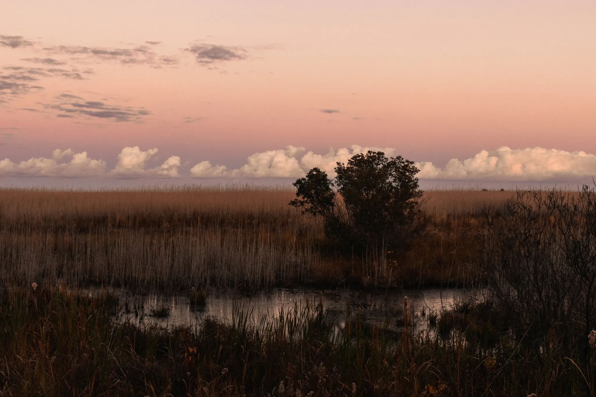 east at sunset