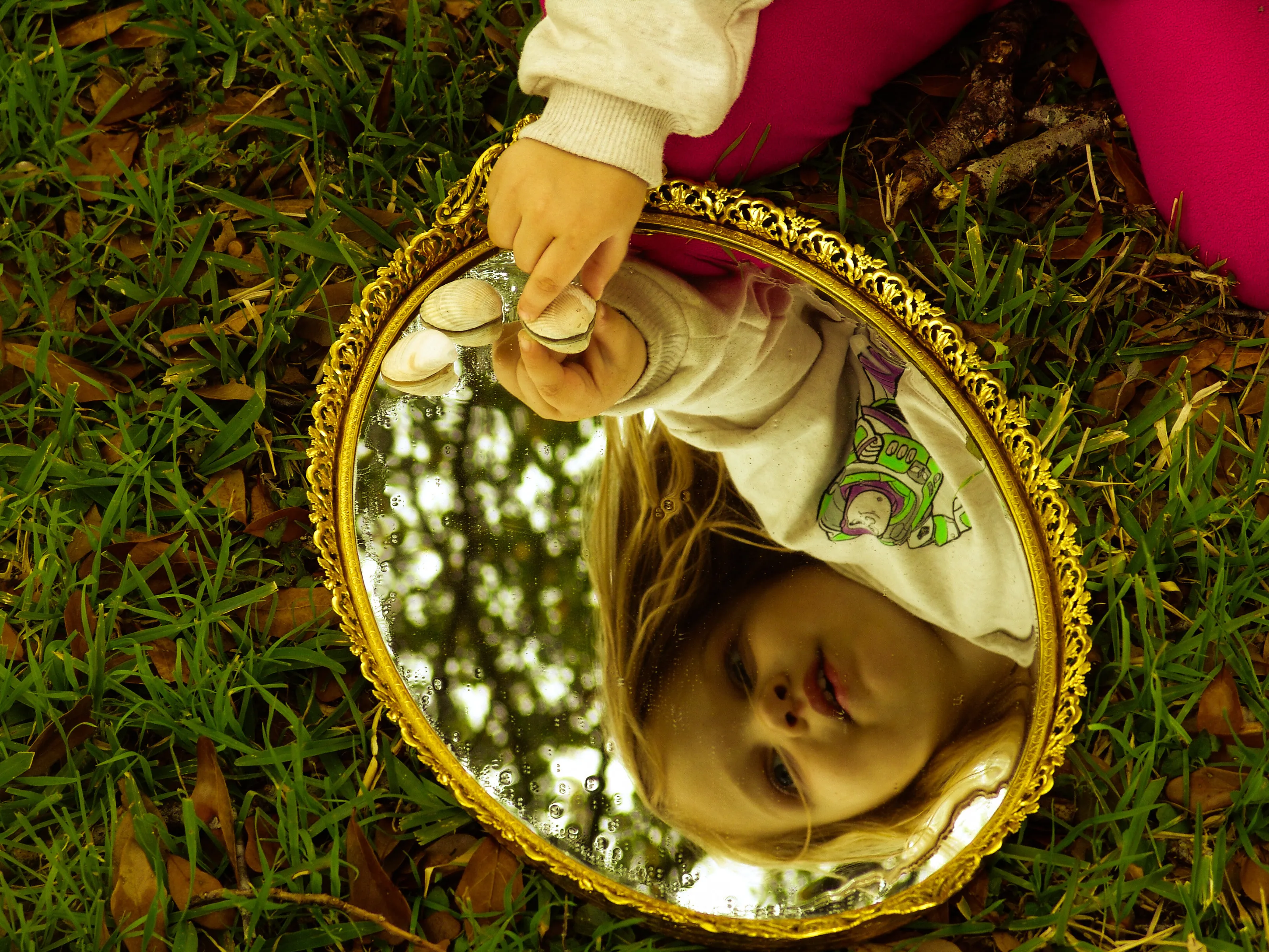 Brooke in a mirror