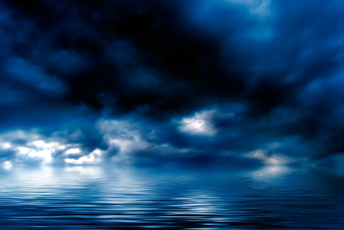 calm sea dramatic sky